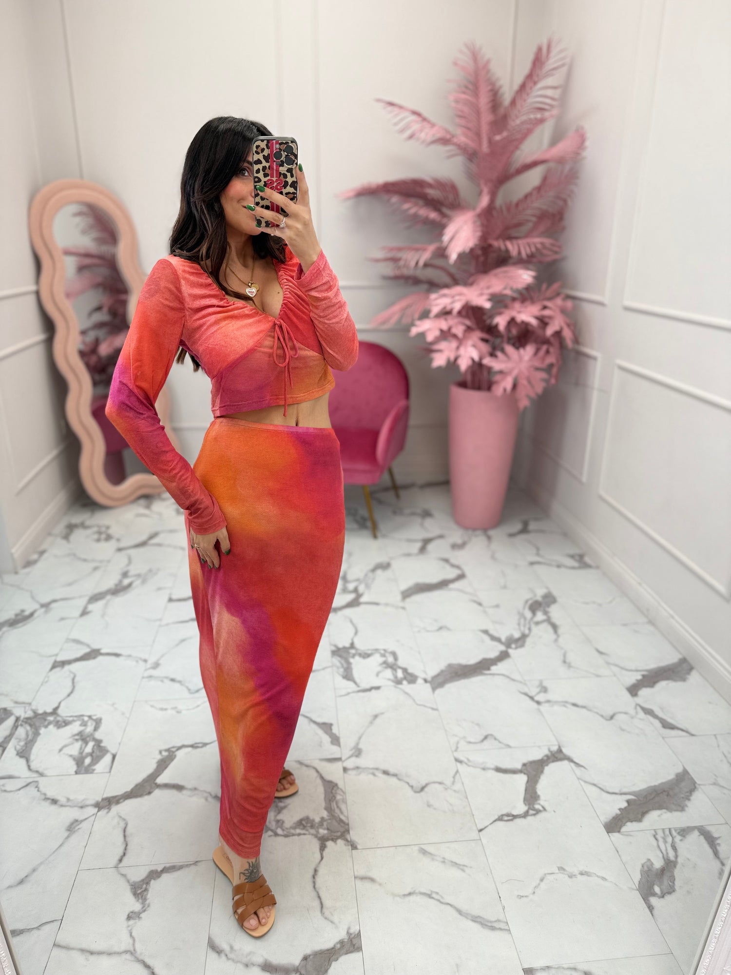 Maglia Crop “Tie Dye” GLAMOROUS