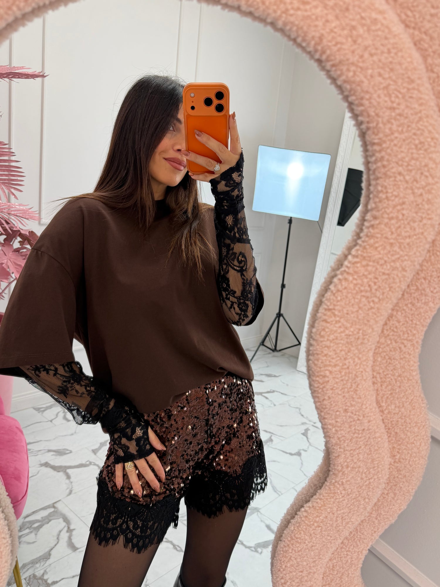 Shorts “Lace paillettes” LIP