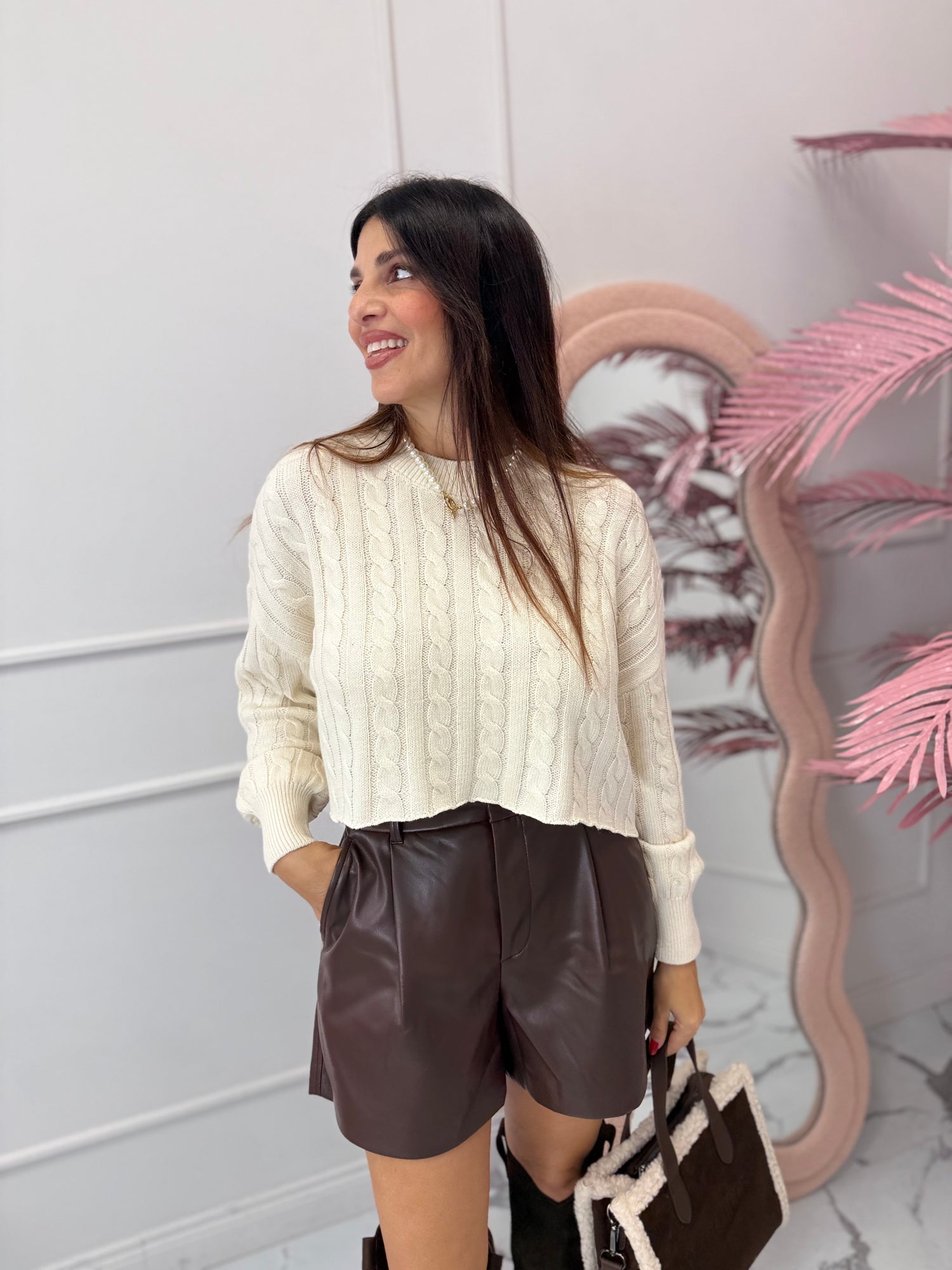 Maglioncino crop “Birtie” ONLY