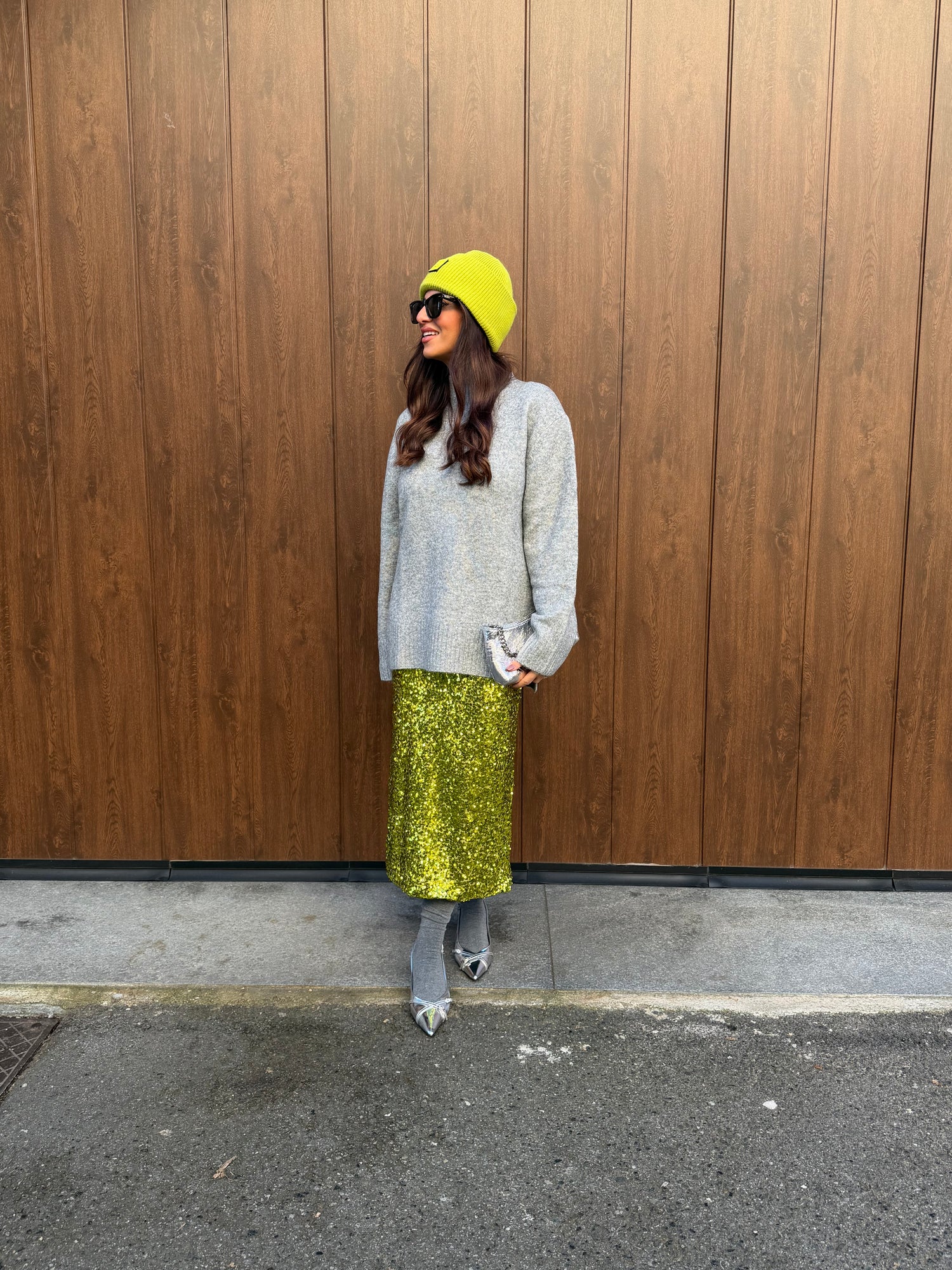 Gonna longuette paillettes “Luce” LIP