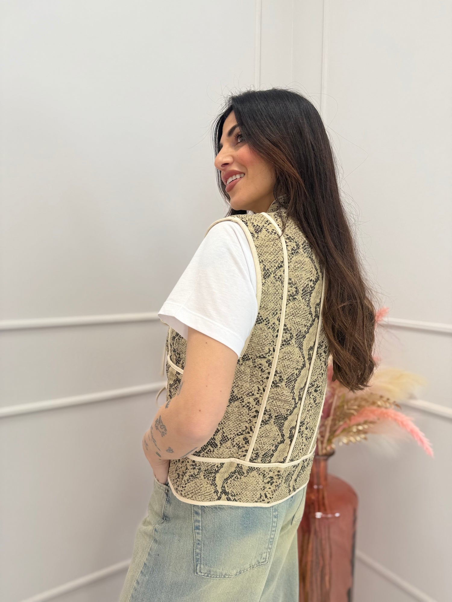 Gilet trapuntato “Phyton” ADORÉ