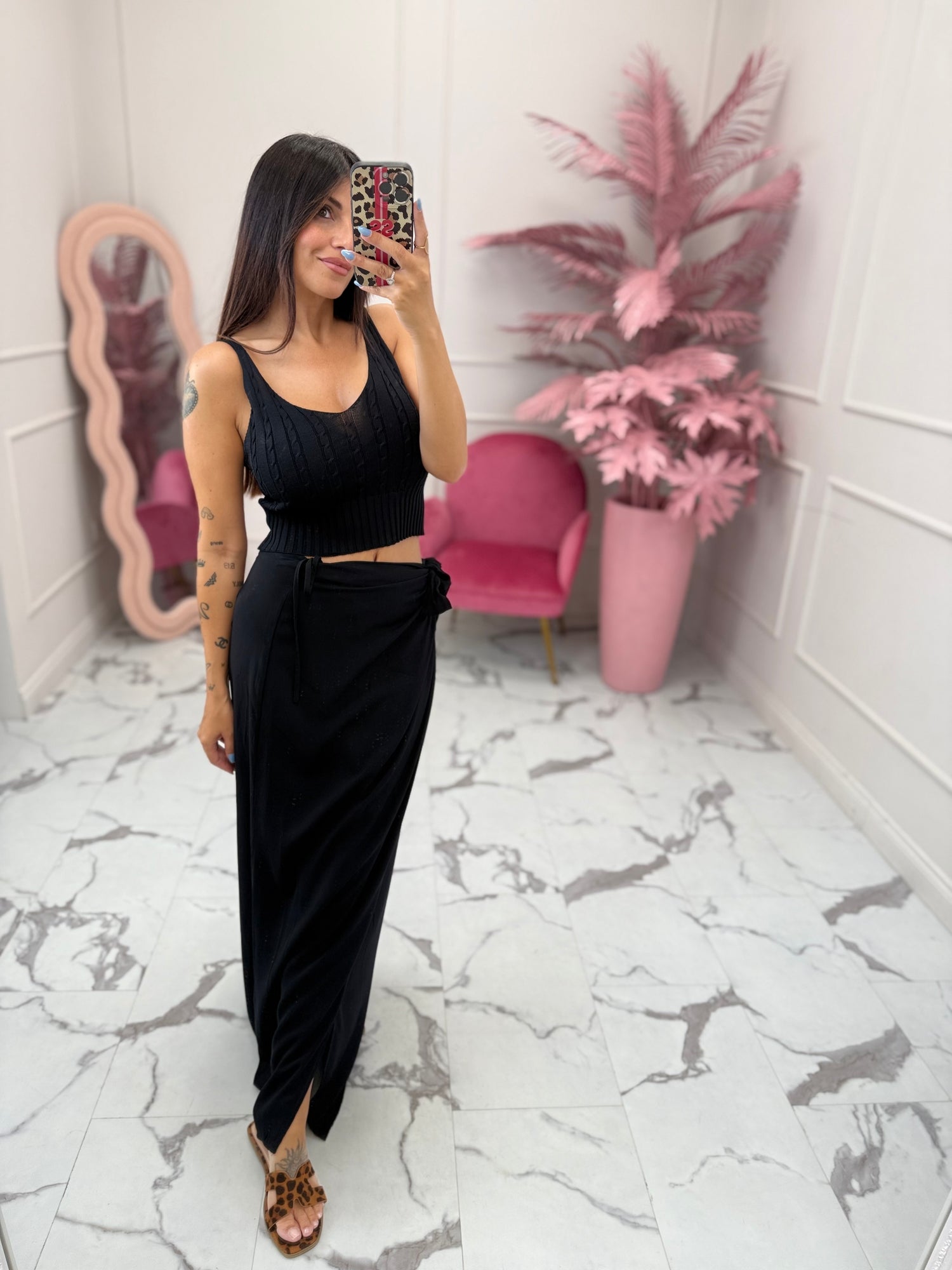 Top crop in maglia “Luisa” LIP
