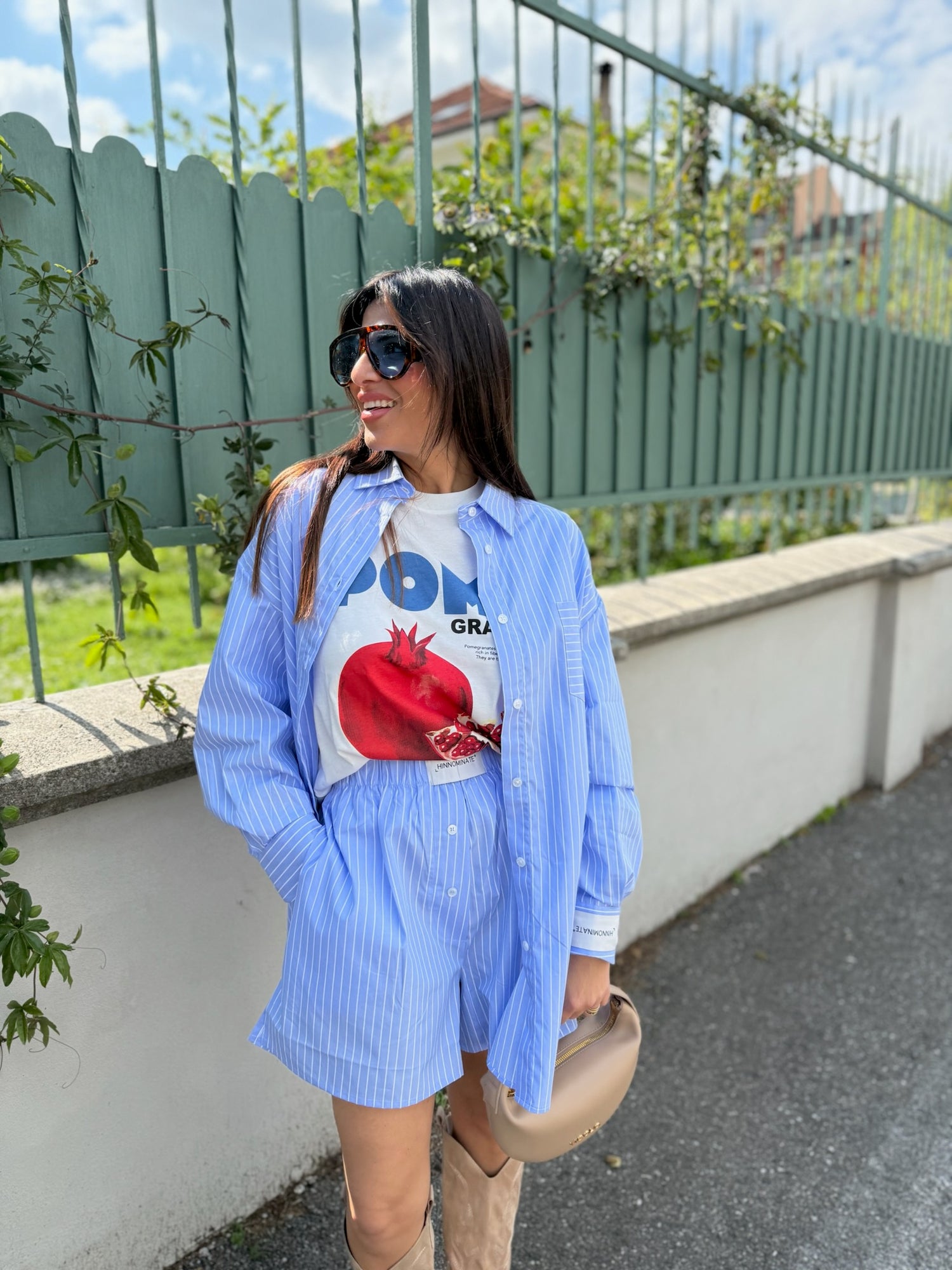 Camicia in cotone over HINNOMINATE