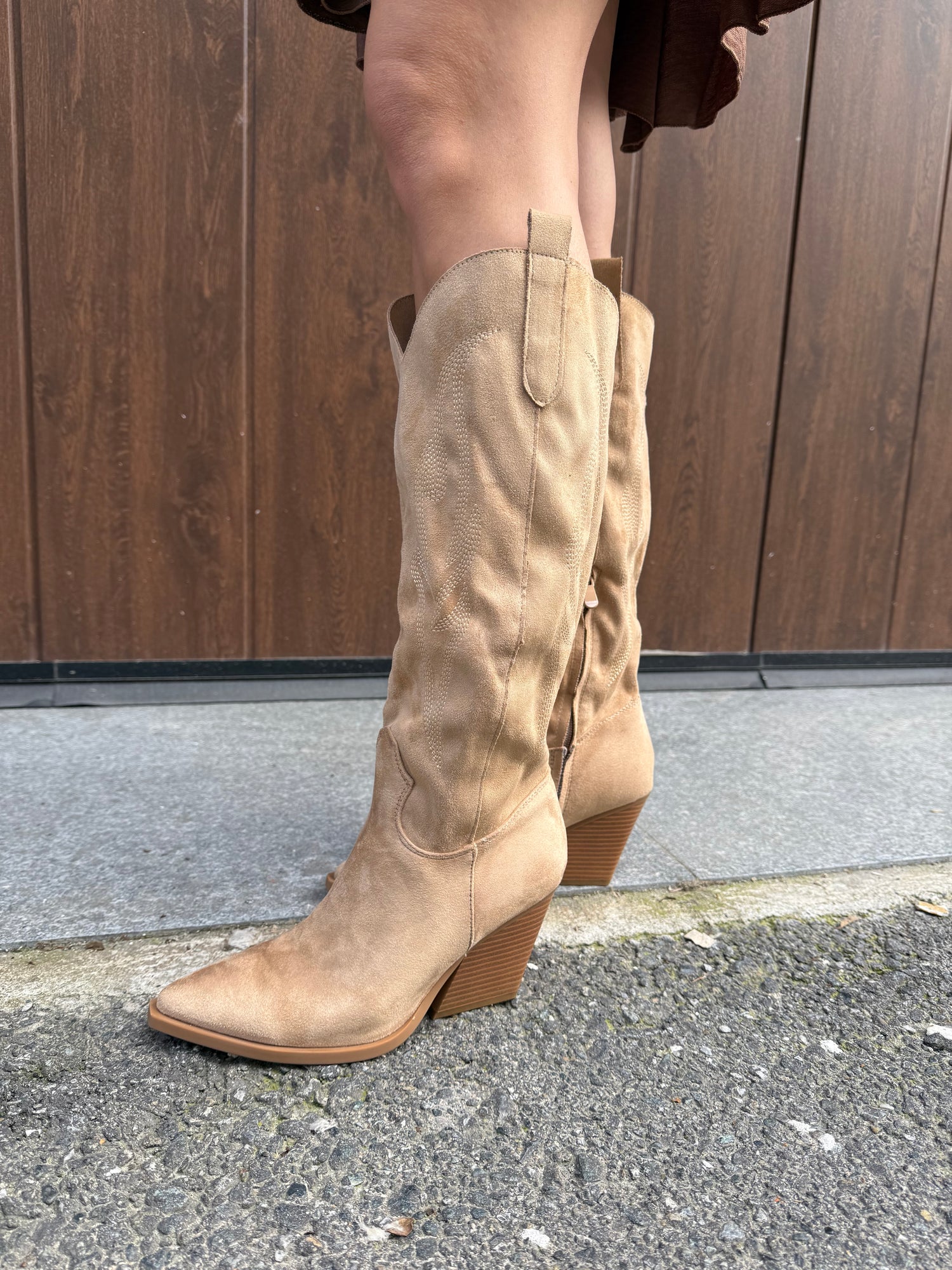 Texano in suede lavorato LIP