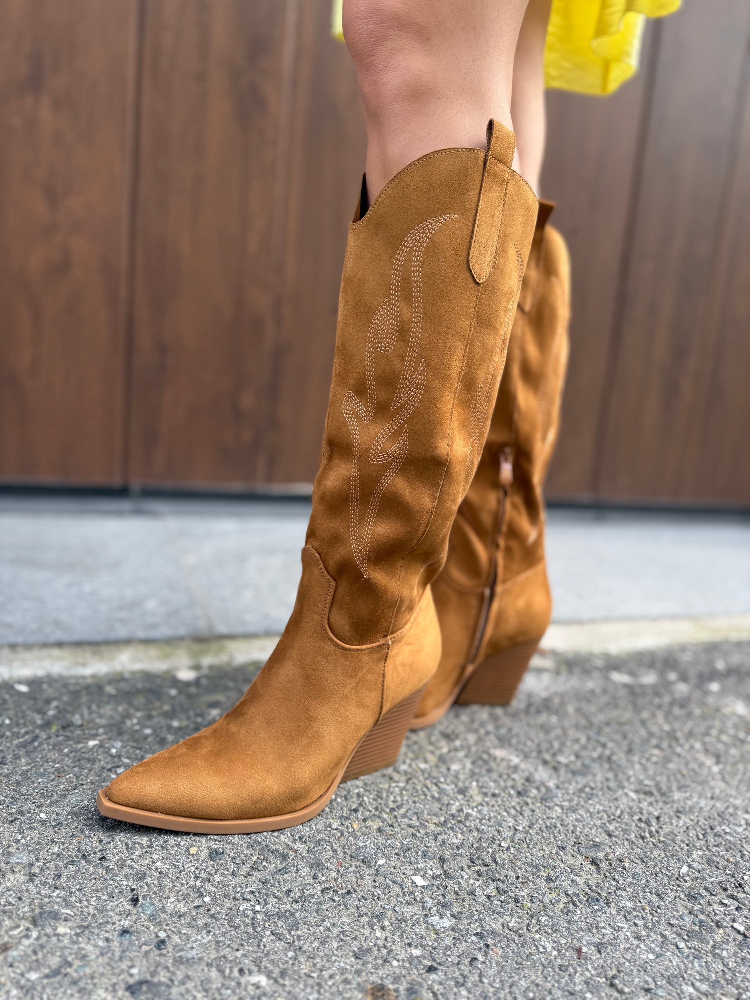 Texano in suede lavorato LIP