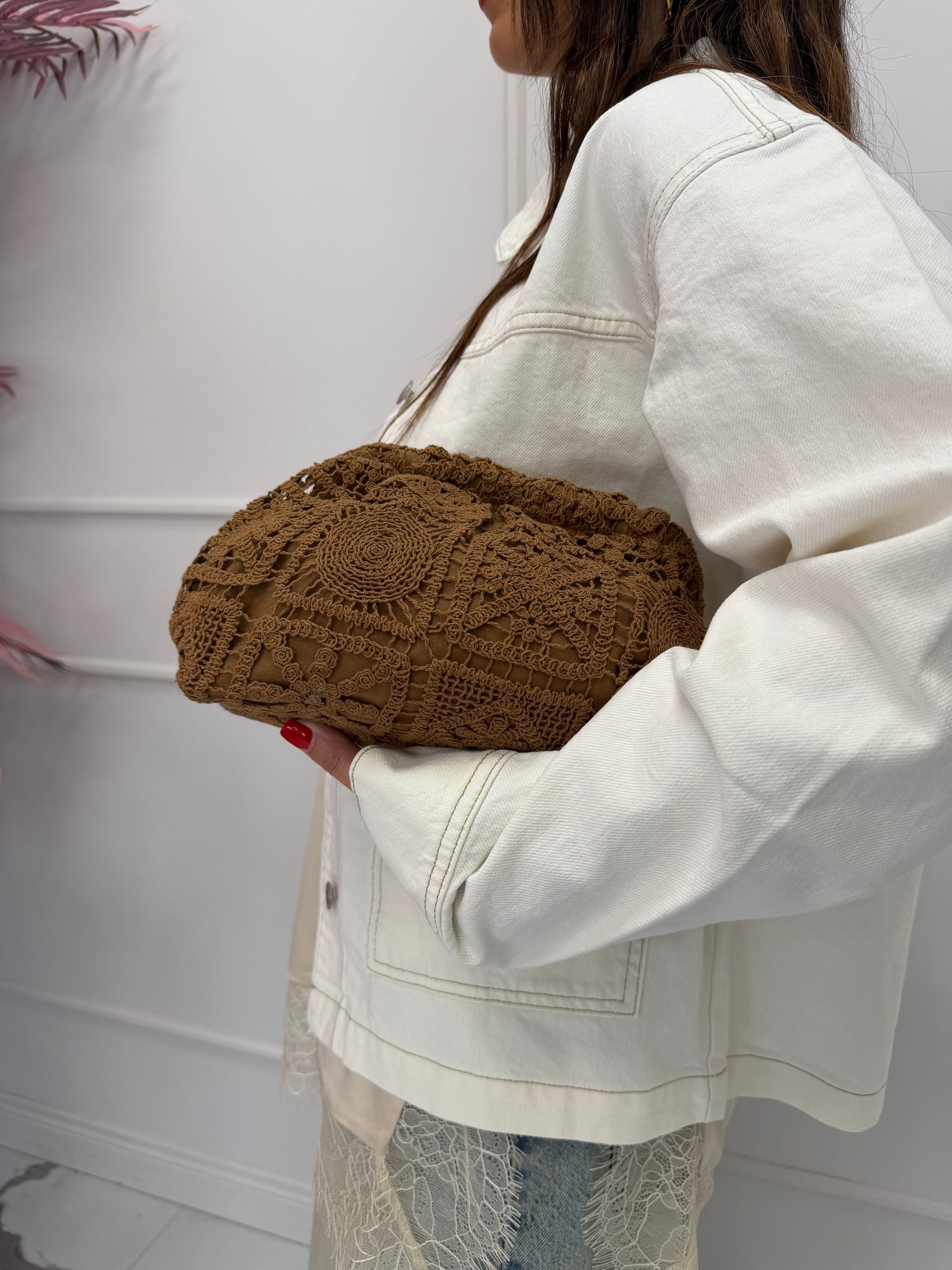 Borsa “clutch crochet” LIP
