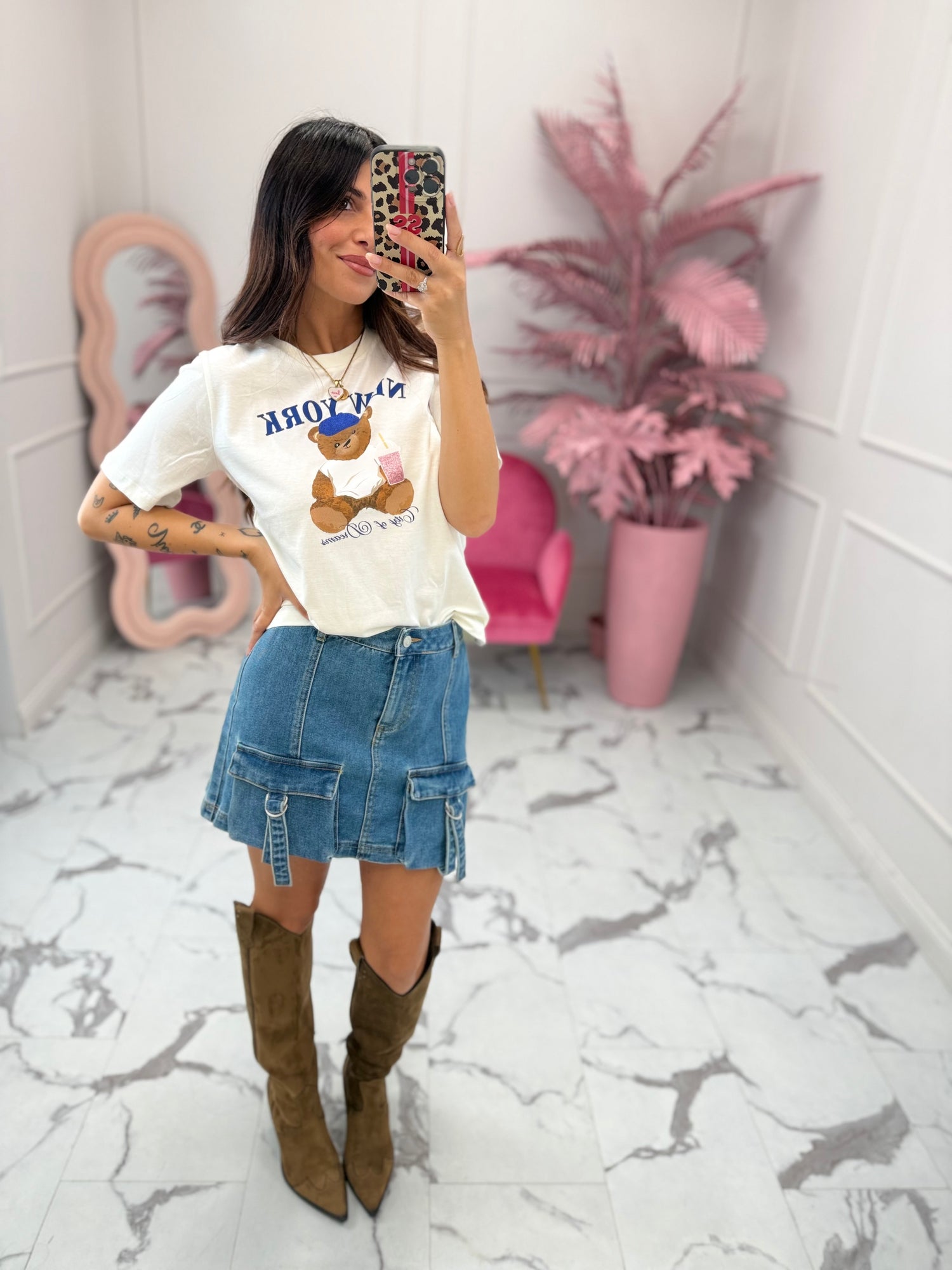Gonna mini denim “Calia” JJXX