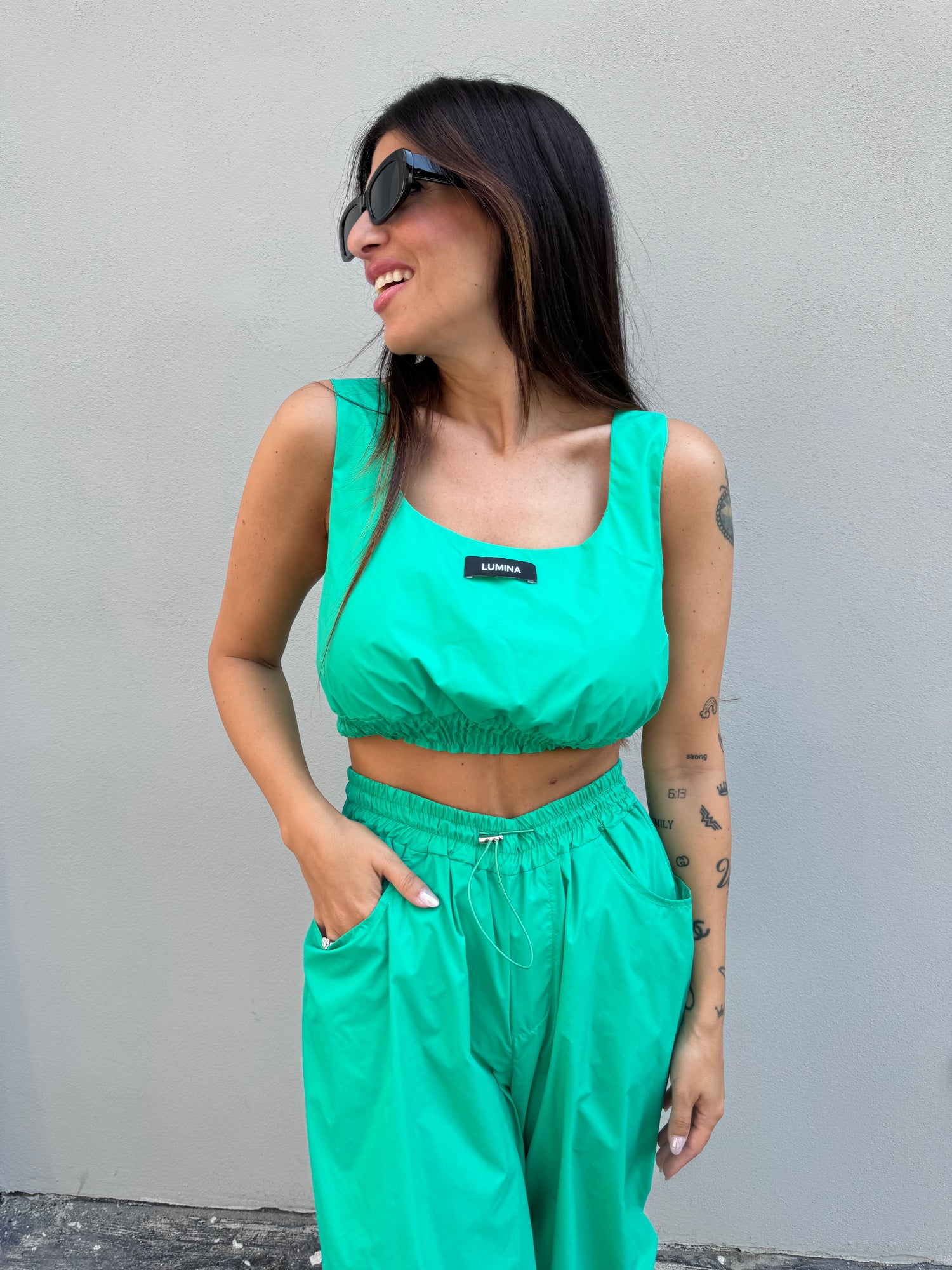 Crop top parachute LUMINA