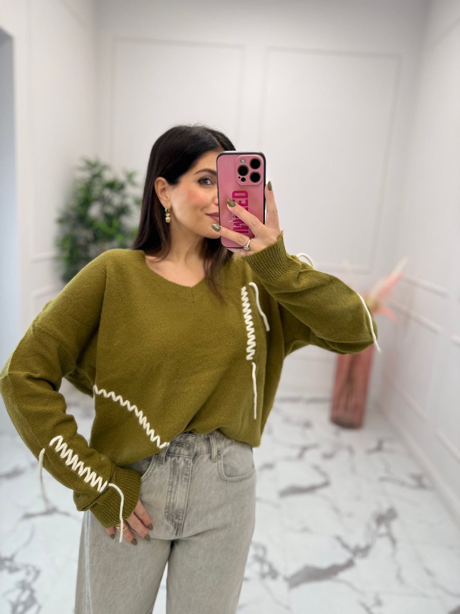 Maglioncino a V “Lacci” LIP