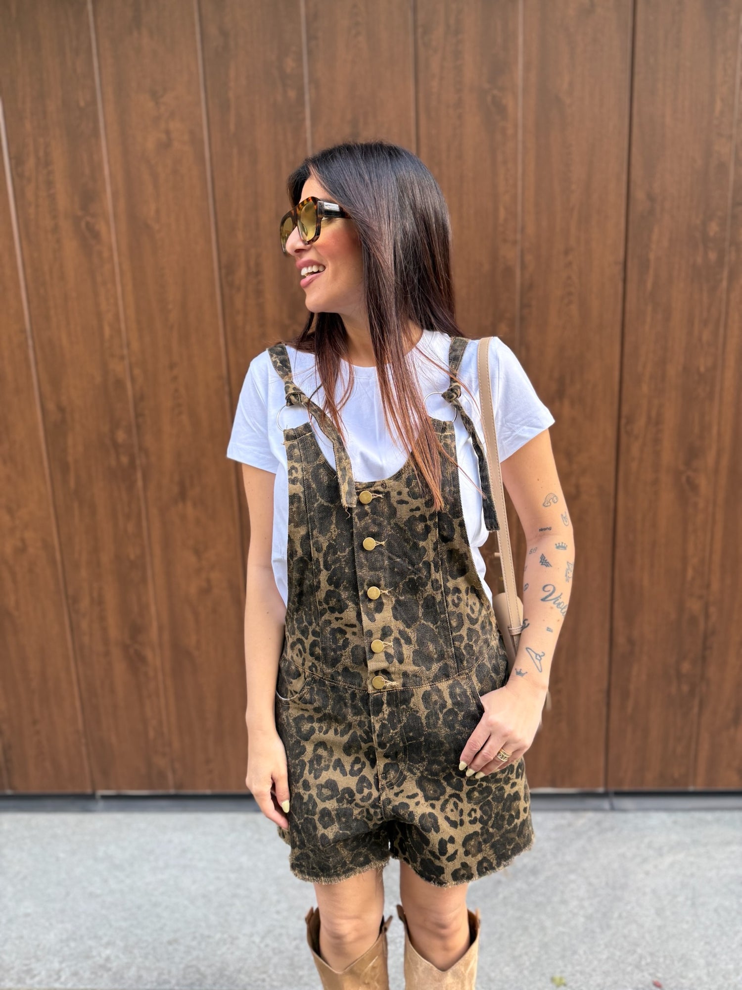 Salopette “Leopard” AZAKA PARIS