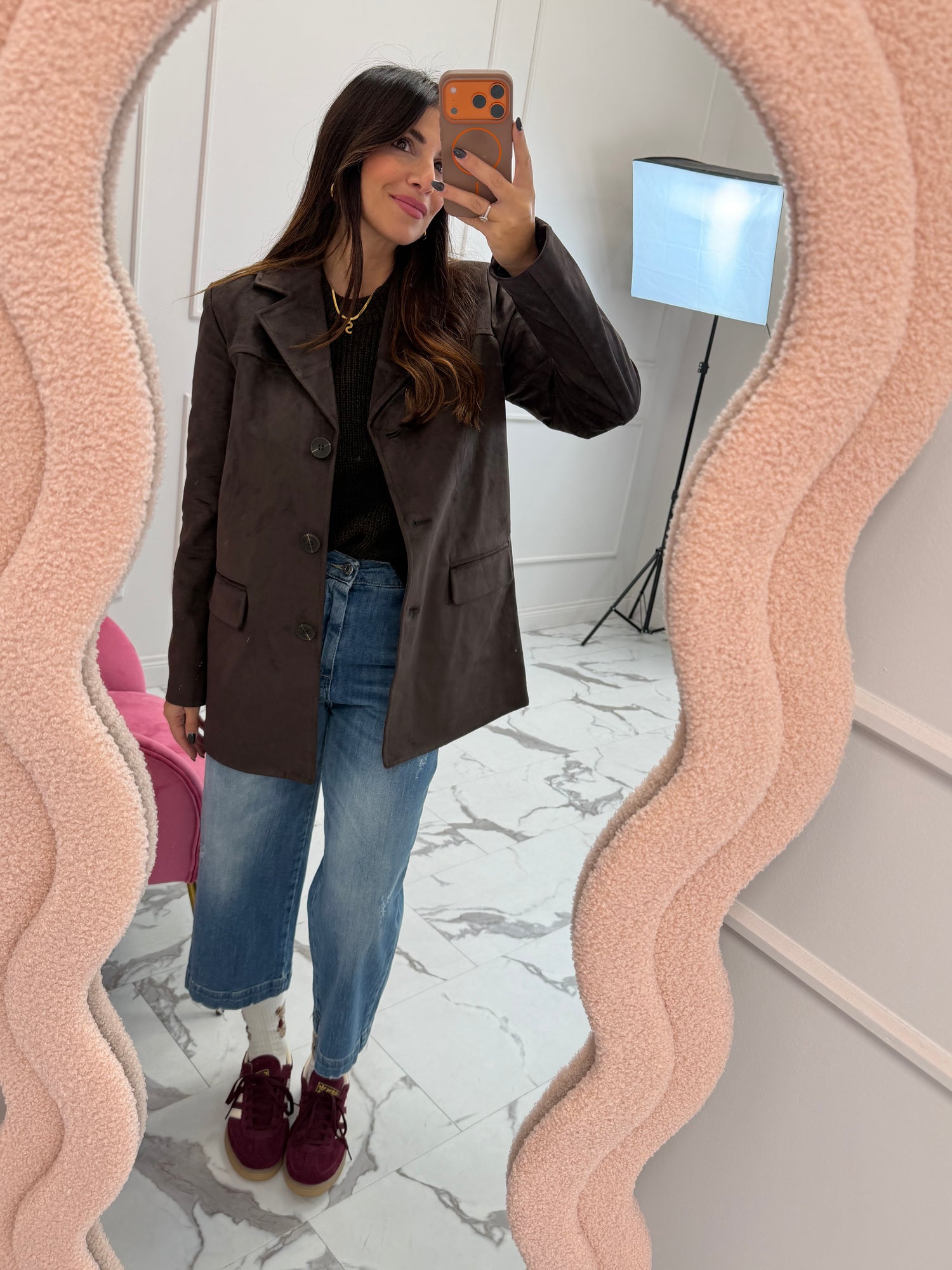 Giacca suede “Tulip” ONLY