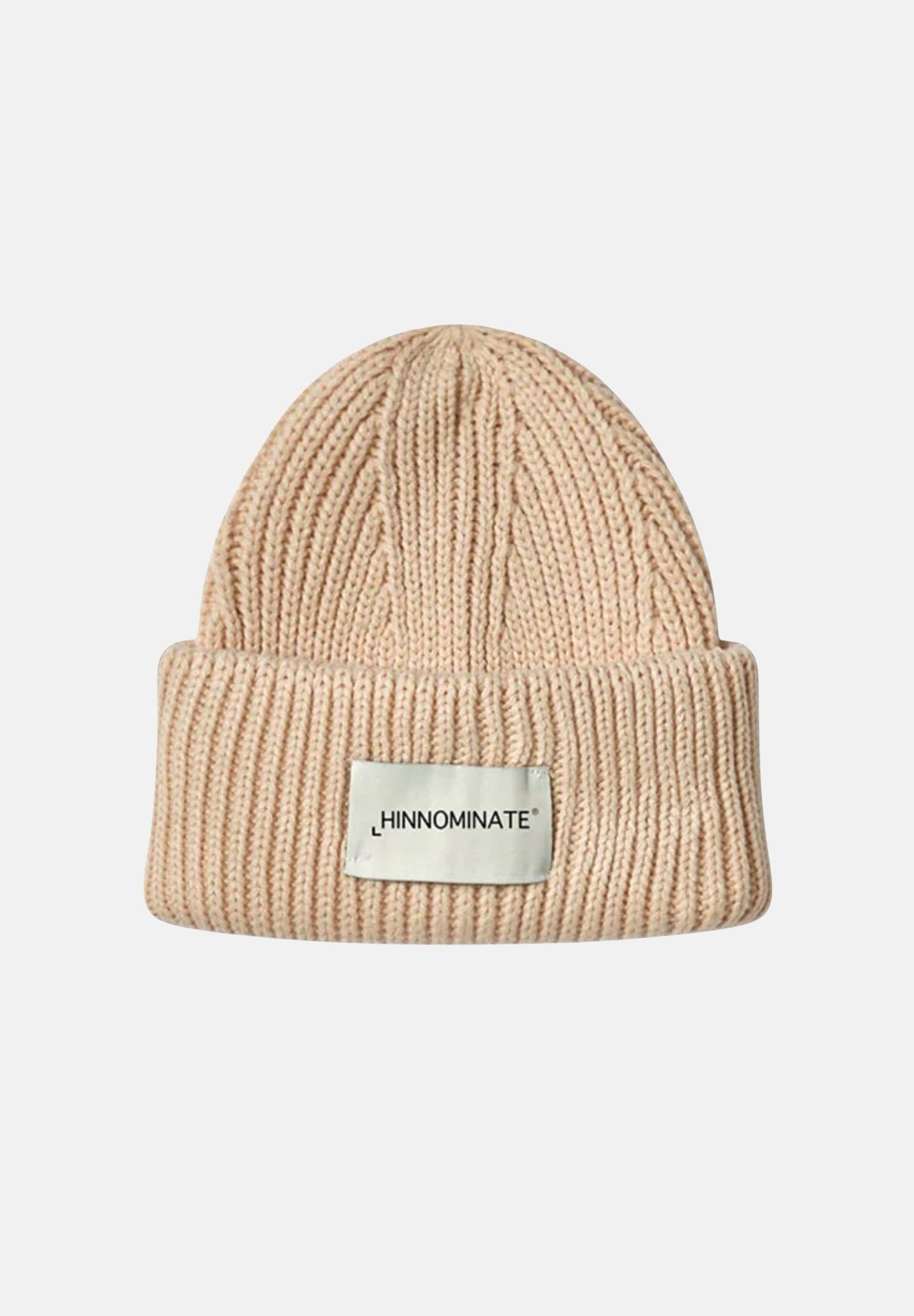 Cappello in maglia con logo HINNOMINATE