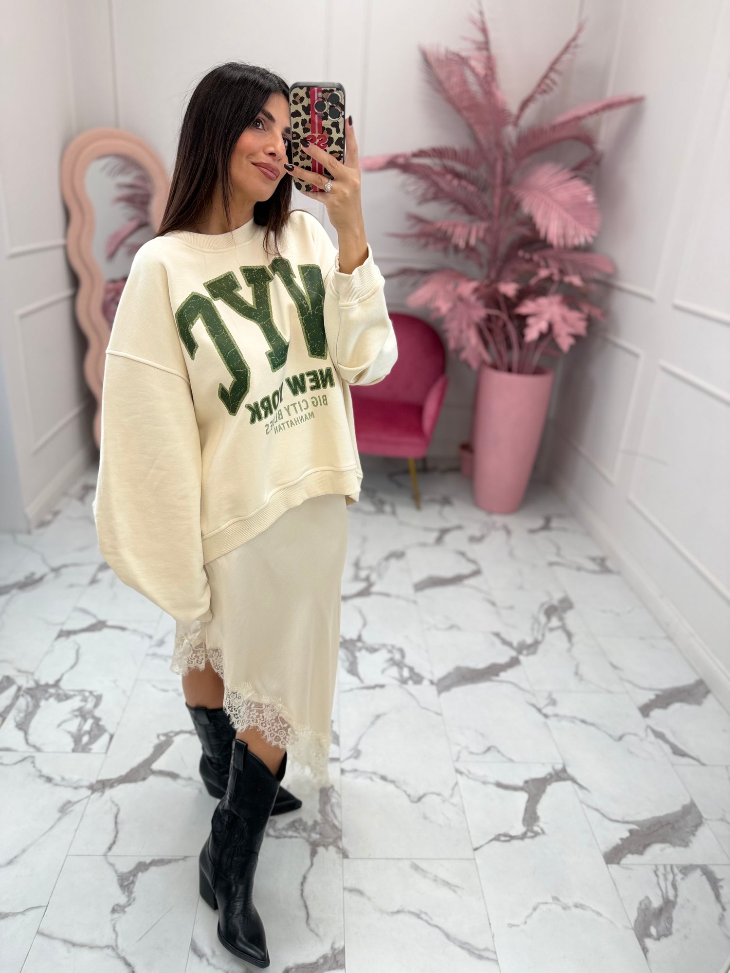 Gonna asimmetrica “Lace” Lumina