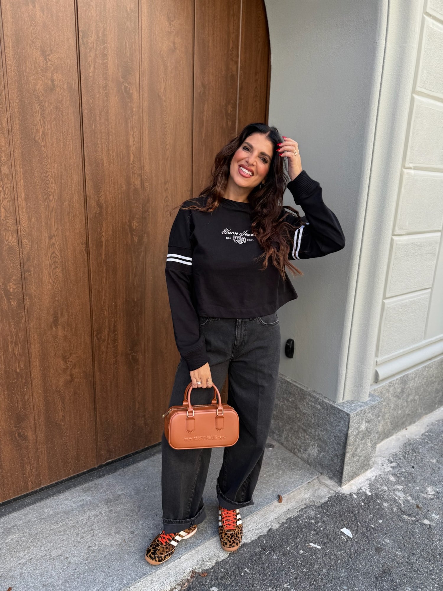 Felpa box logo GUESS JEANS