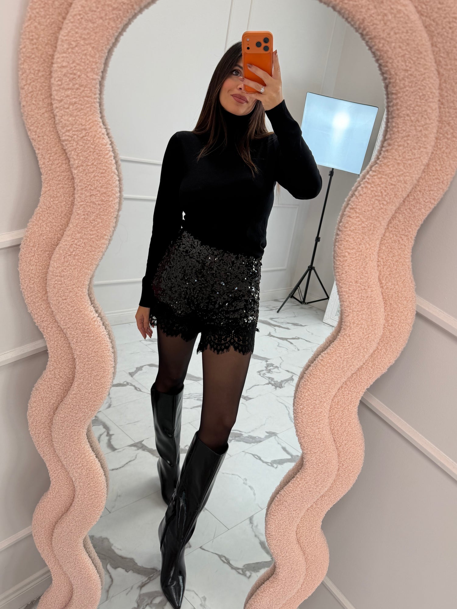 Shorts “Lace paillettes” LIP