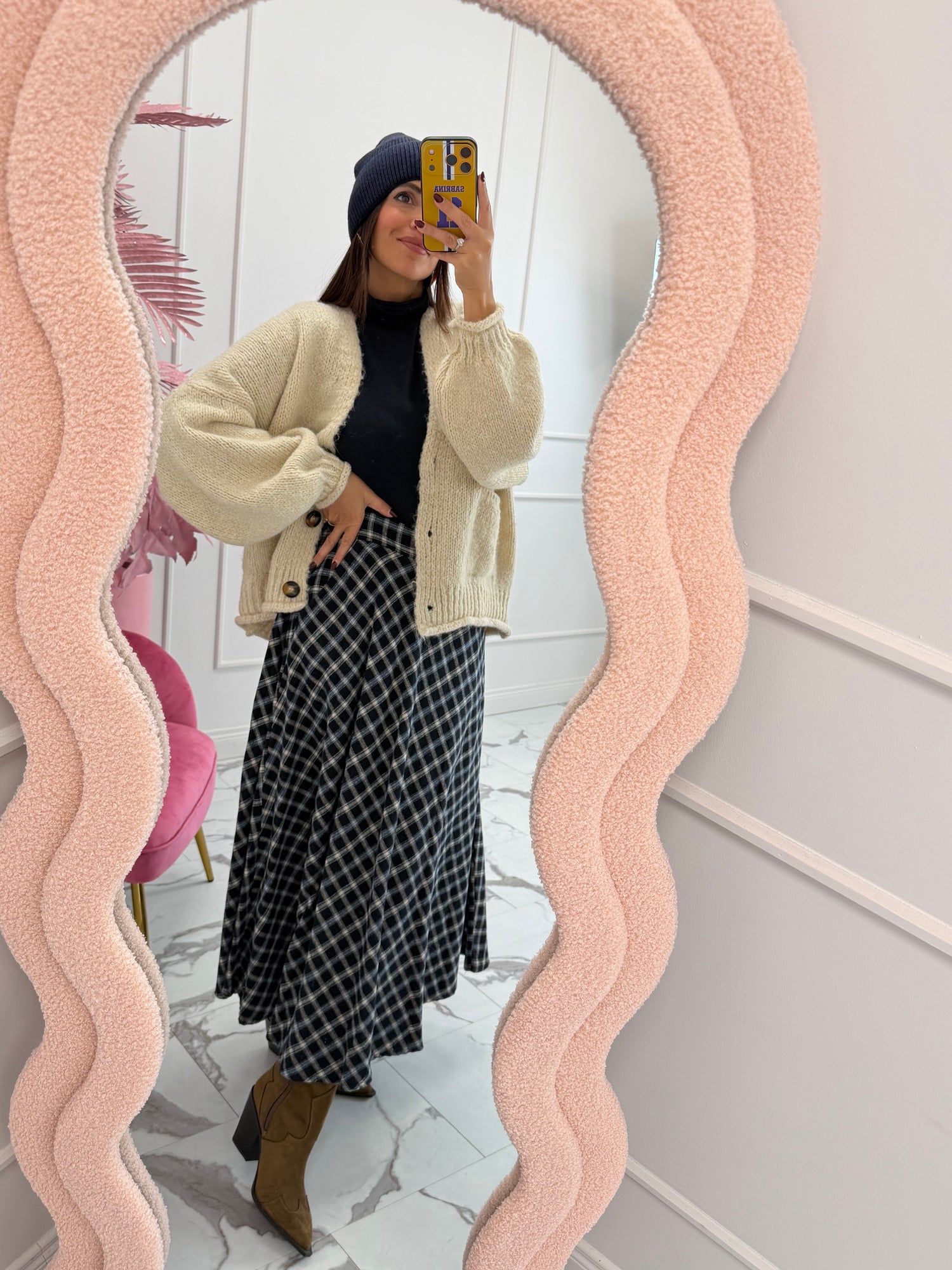 Gonna lunga quadri “Louise” LIP