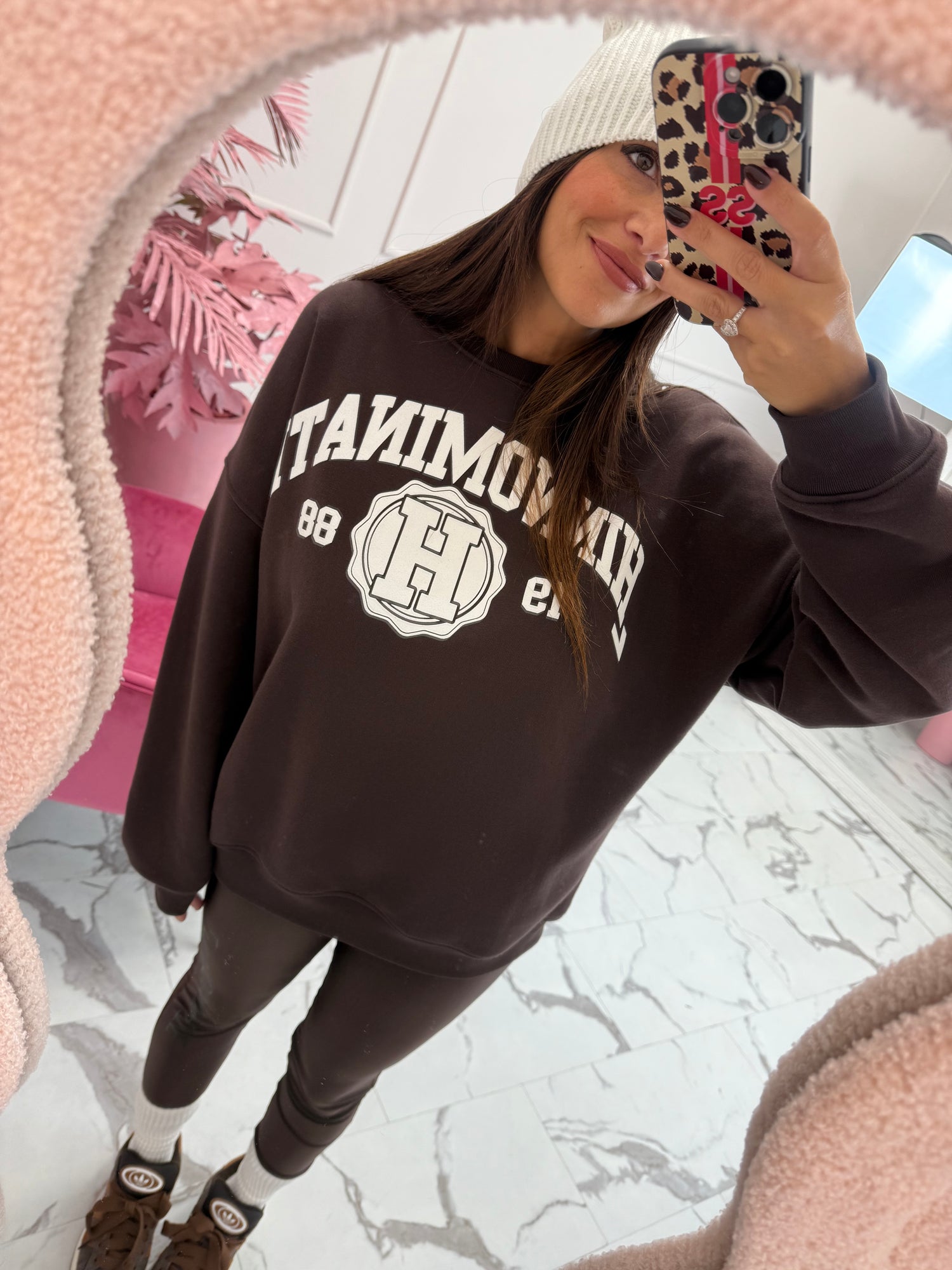 Felpa girocollo over “College” NEW HINNOMINATE