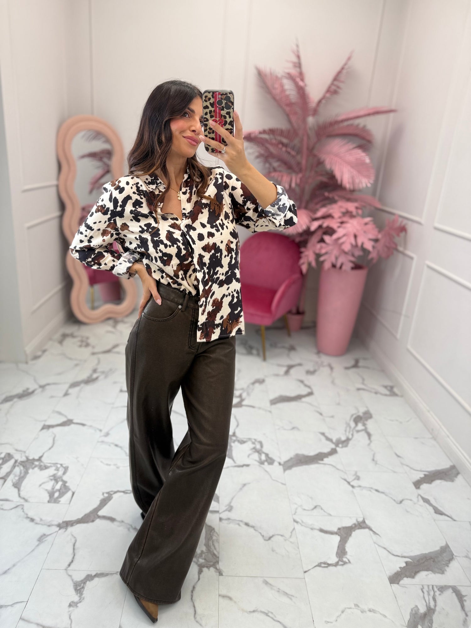 Pantalone Tokyo “Hannah” ecopelle JJXX