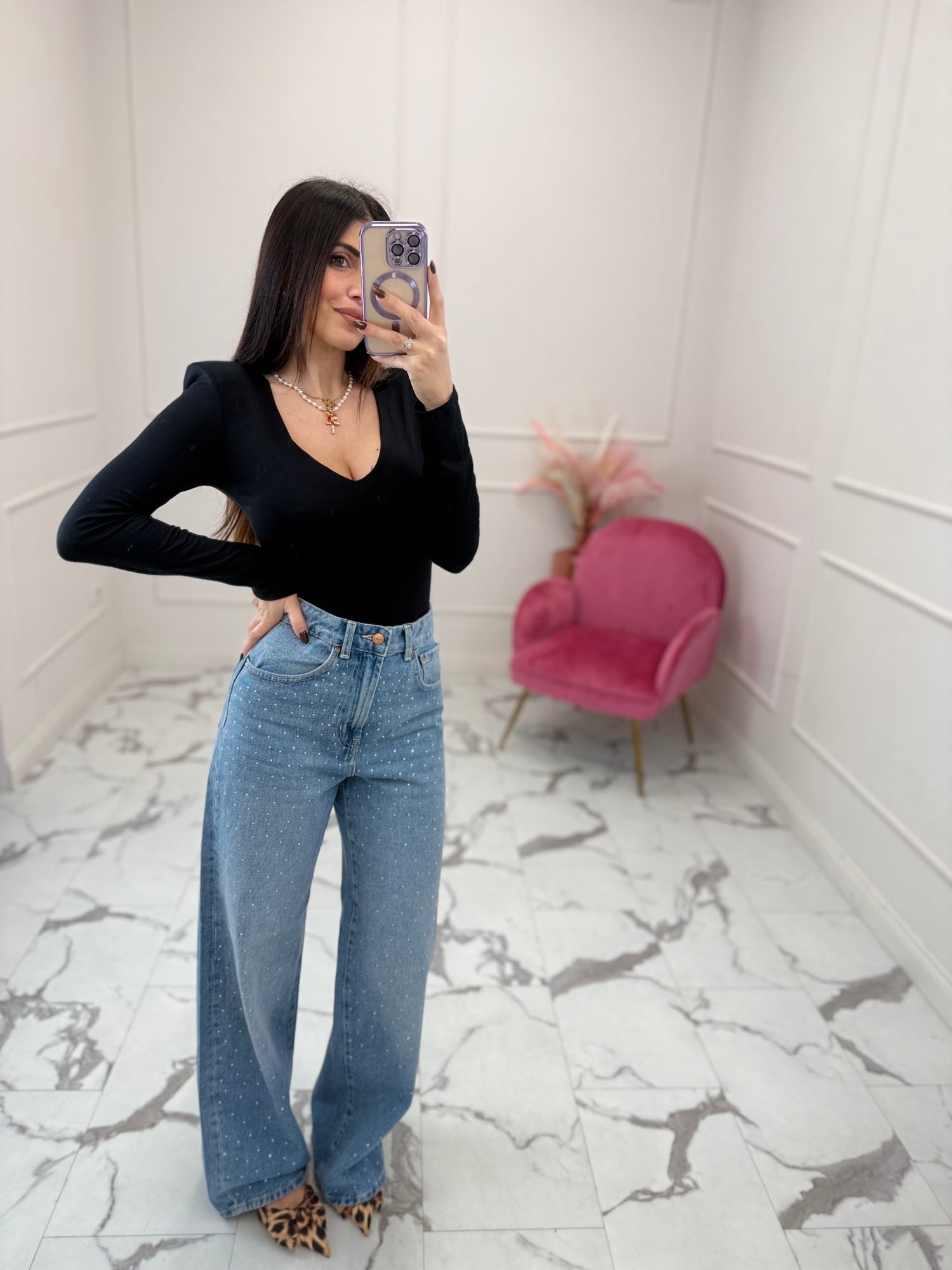 Jeans “Hope Strass” ONLY