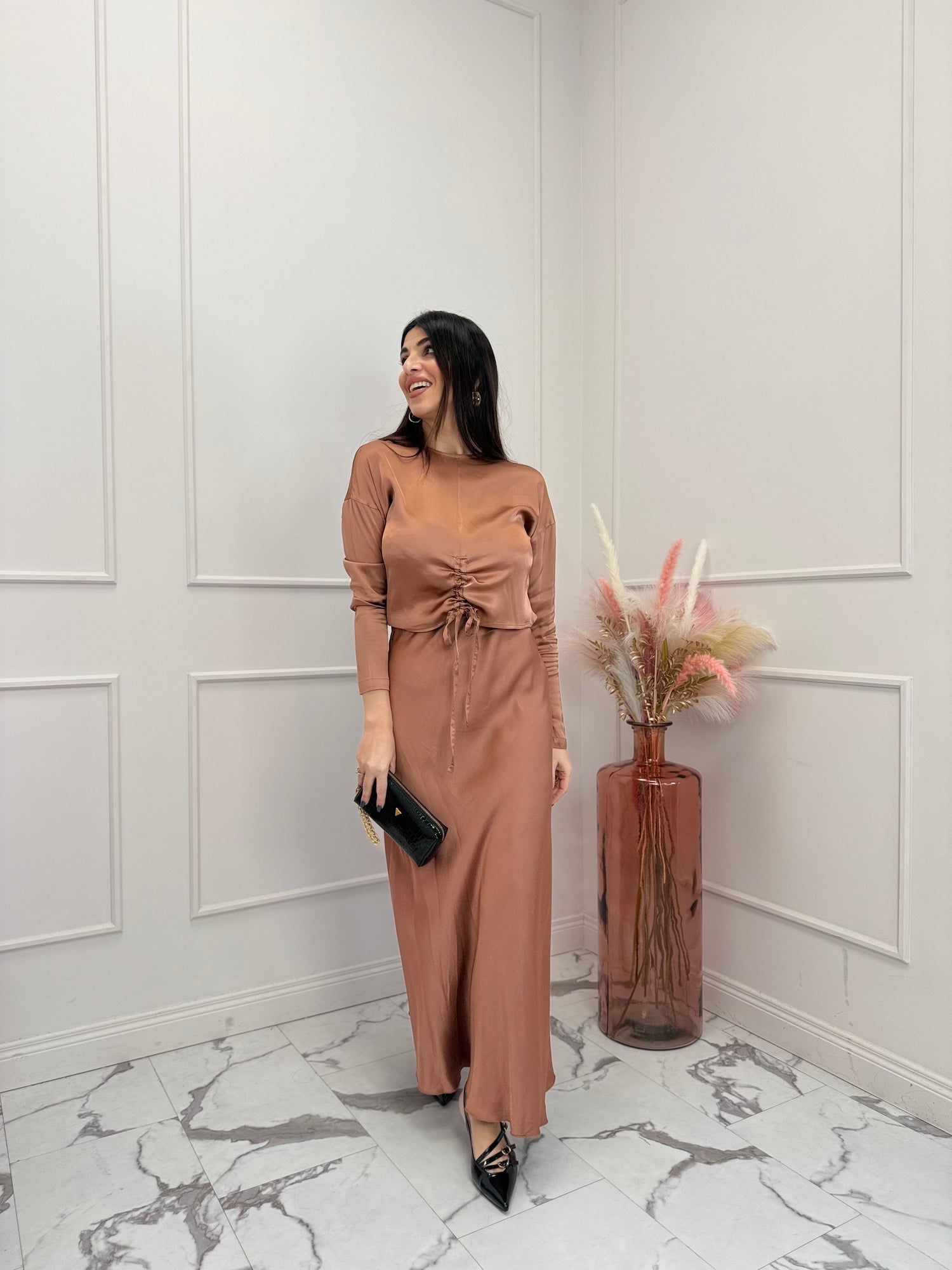 Blusa arricciata “Raso” HAVE ONE