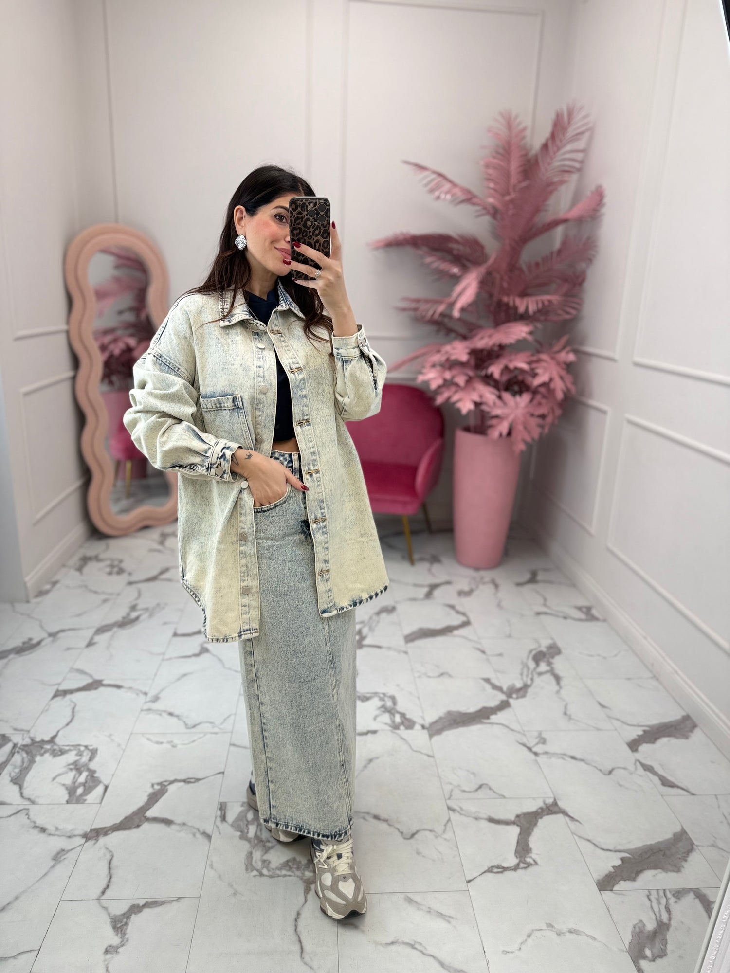 Camicia over denim “Ilary” GLAMOROUS