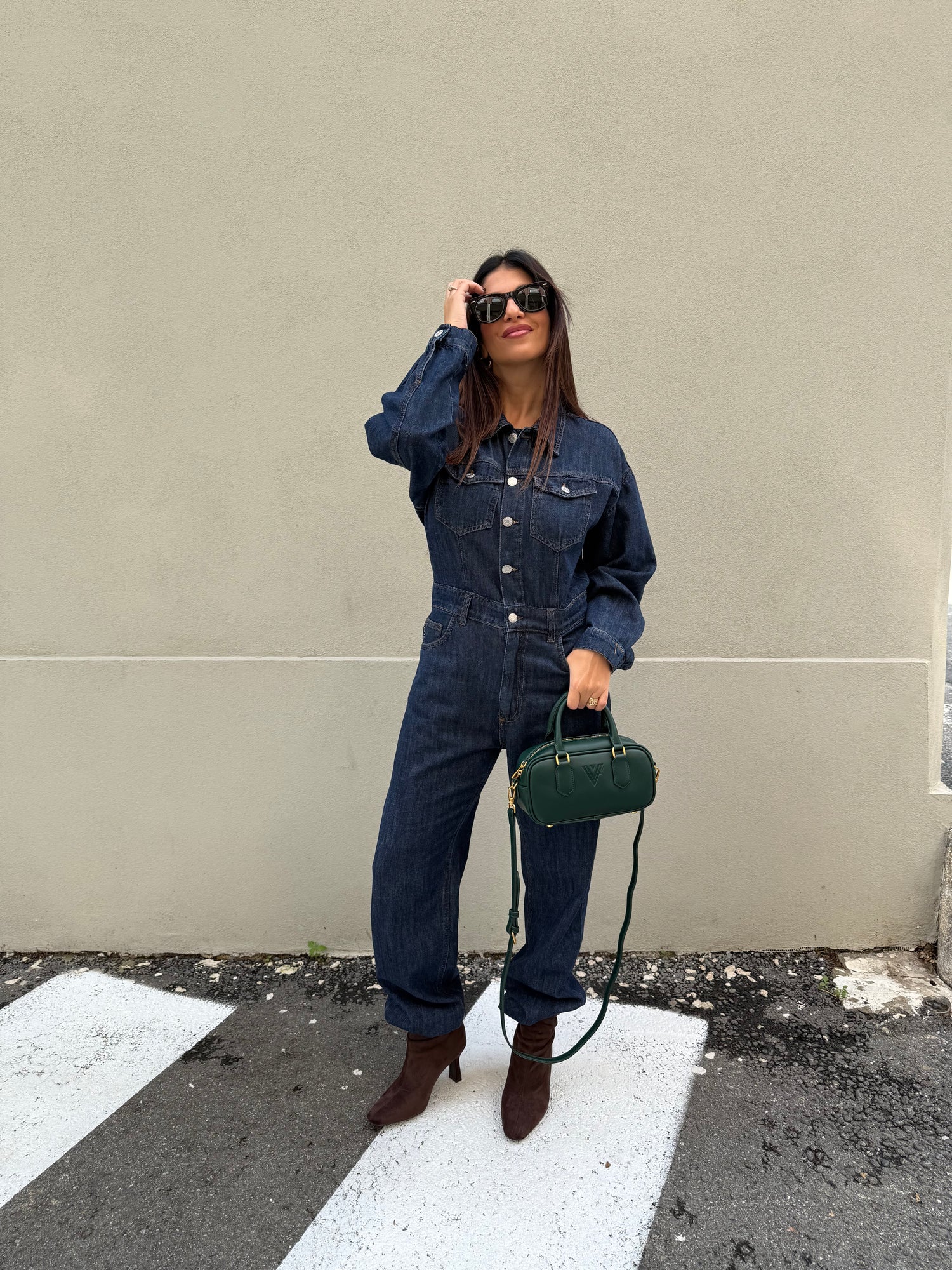 Tuta intera denim “Dark blue” HAVE ONE