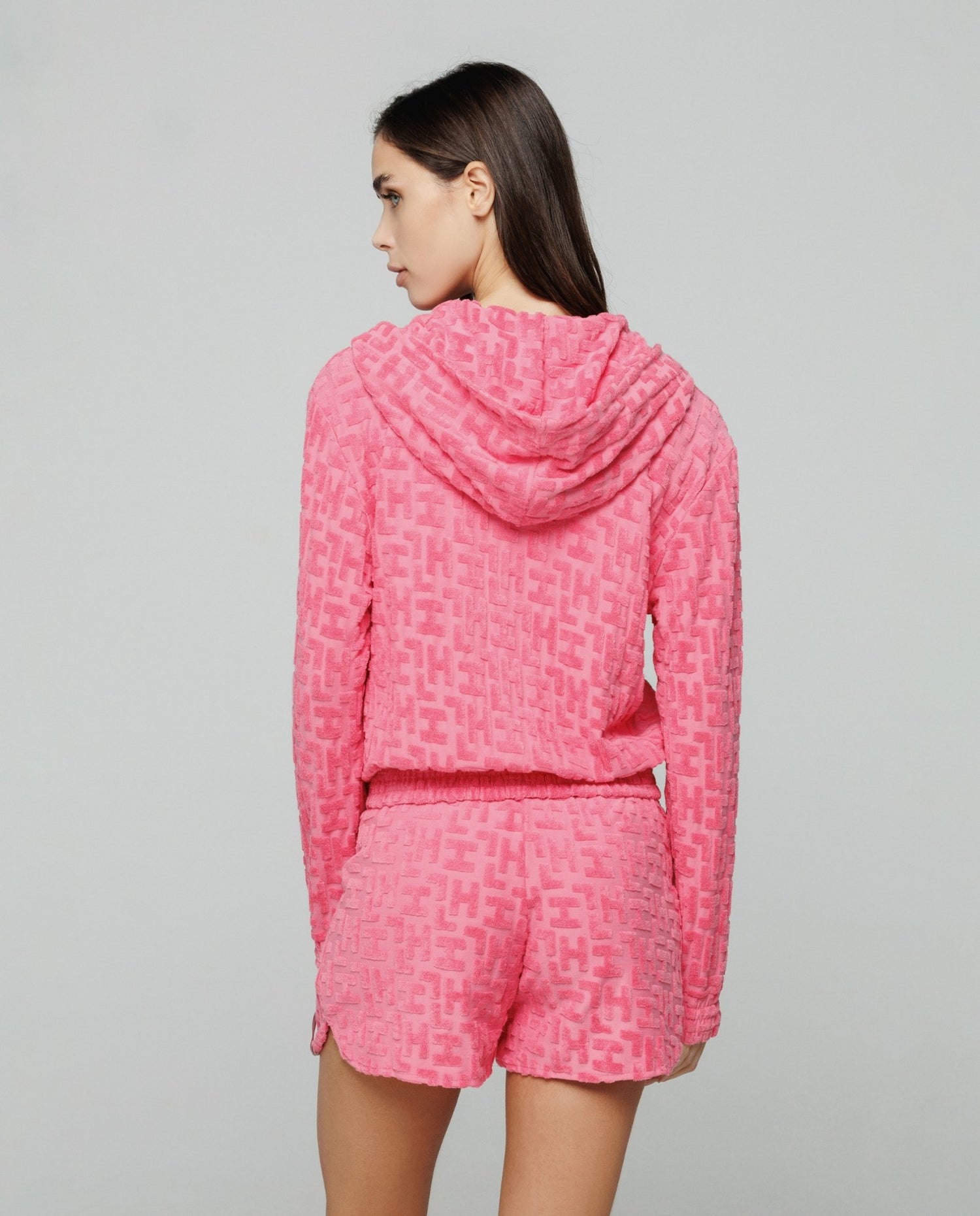 Felpa cappuccio in spugna logata HINNOMINATE