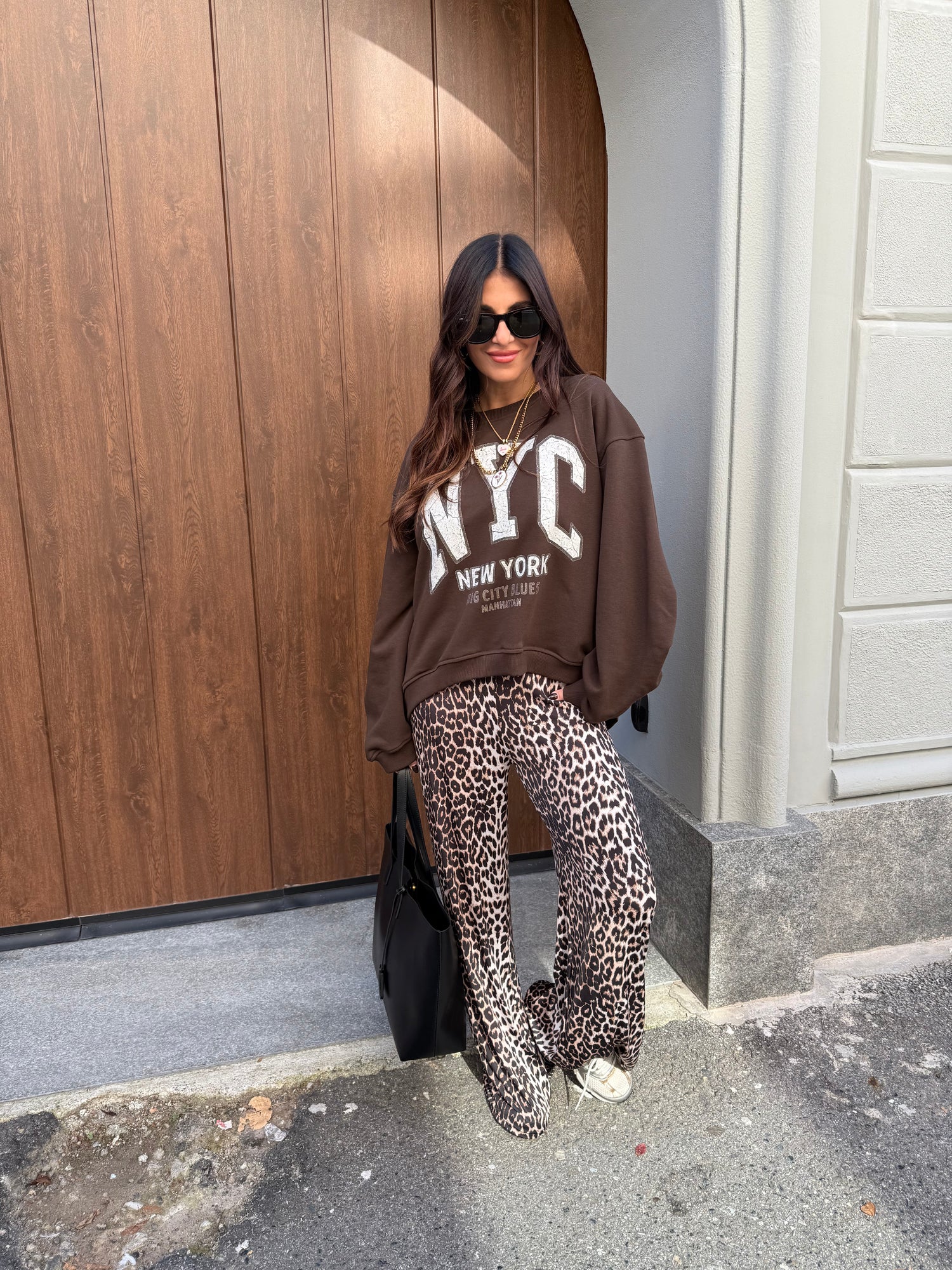 Pantalone palazzo “Leopard” LIP