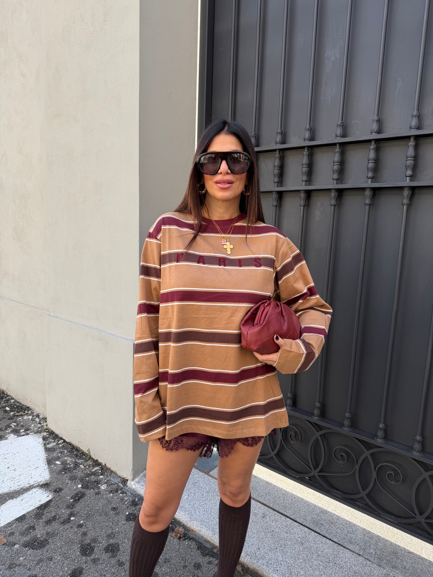 T-shirt manica lunga “Paris” MONIQUE