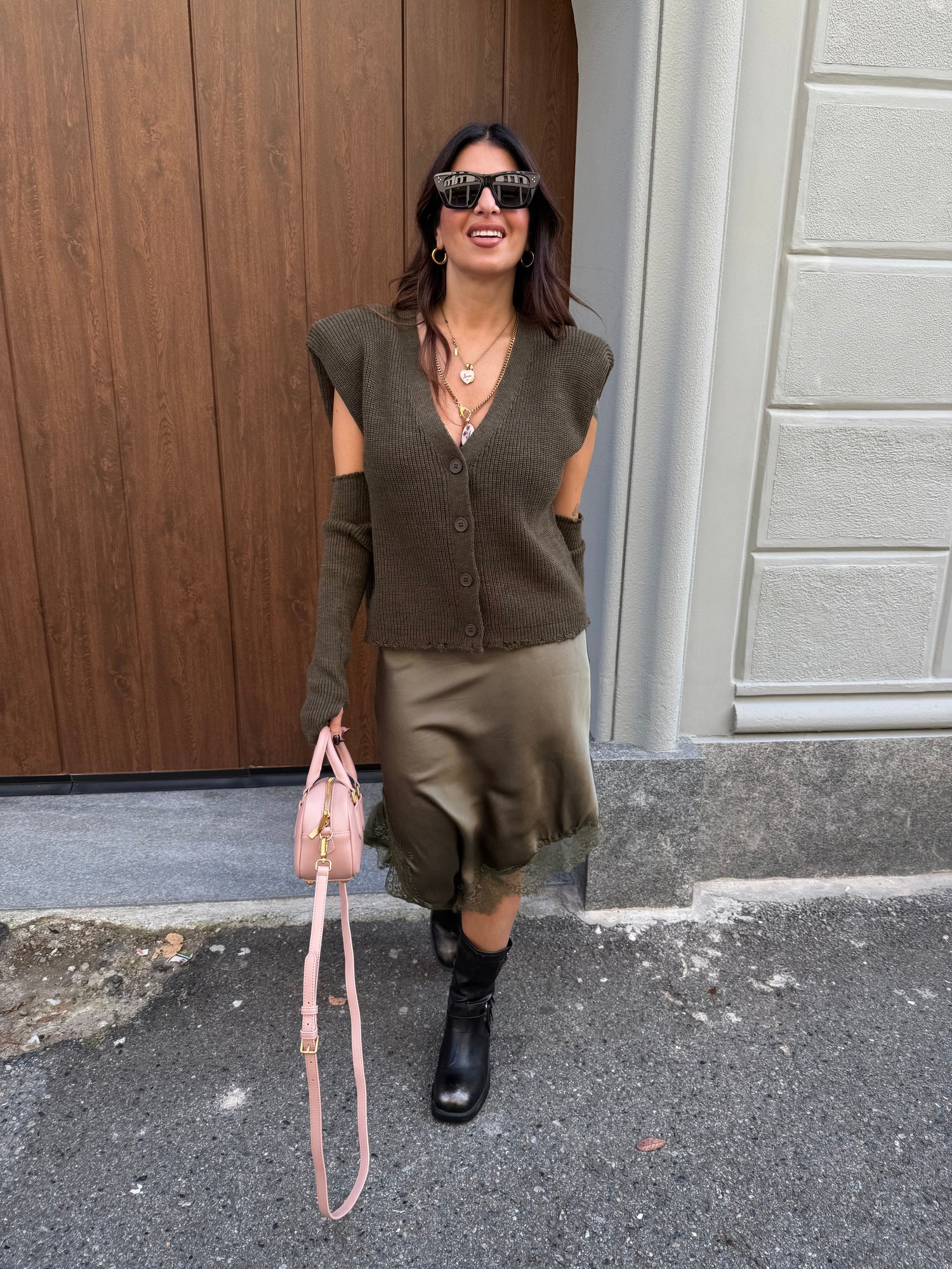 Gonna asimmetrica “Lace” Lumina