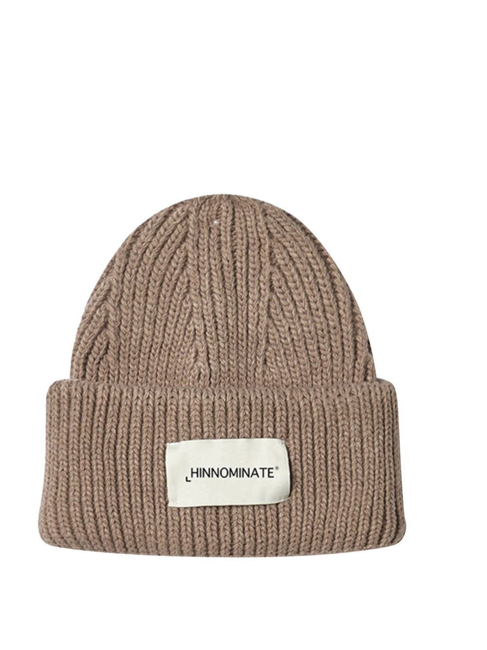 Cappello in maglia con logo HINNOMINATE