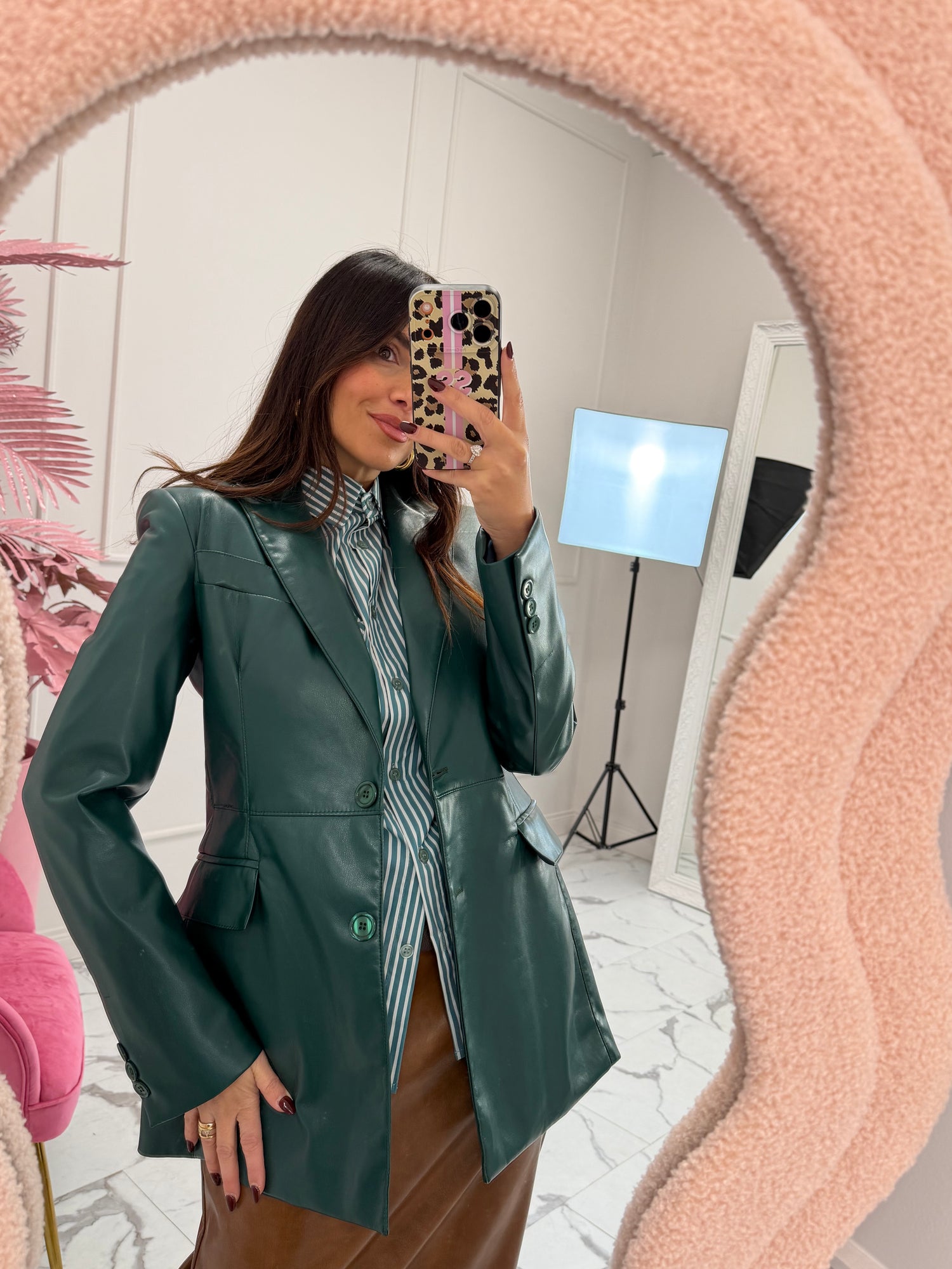 Blazer ecopelle monobottone HAVE ONE