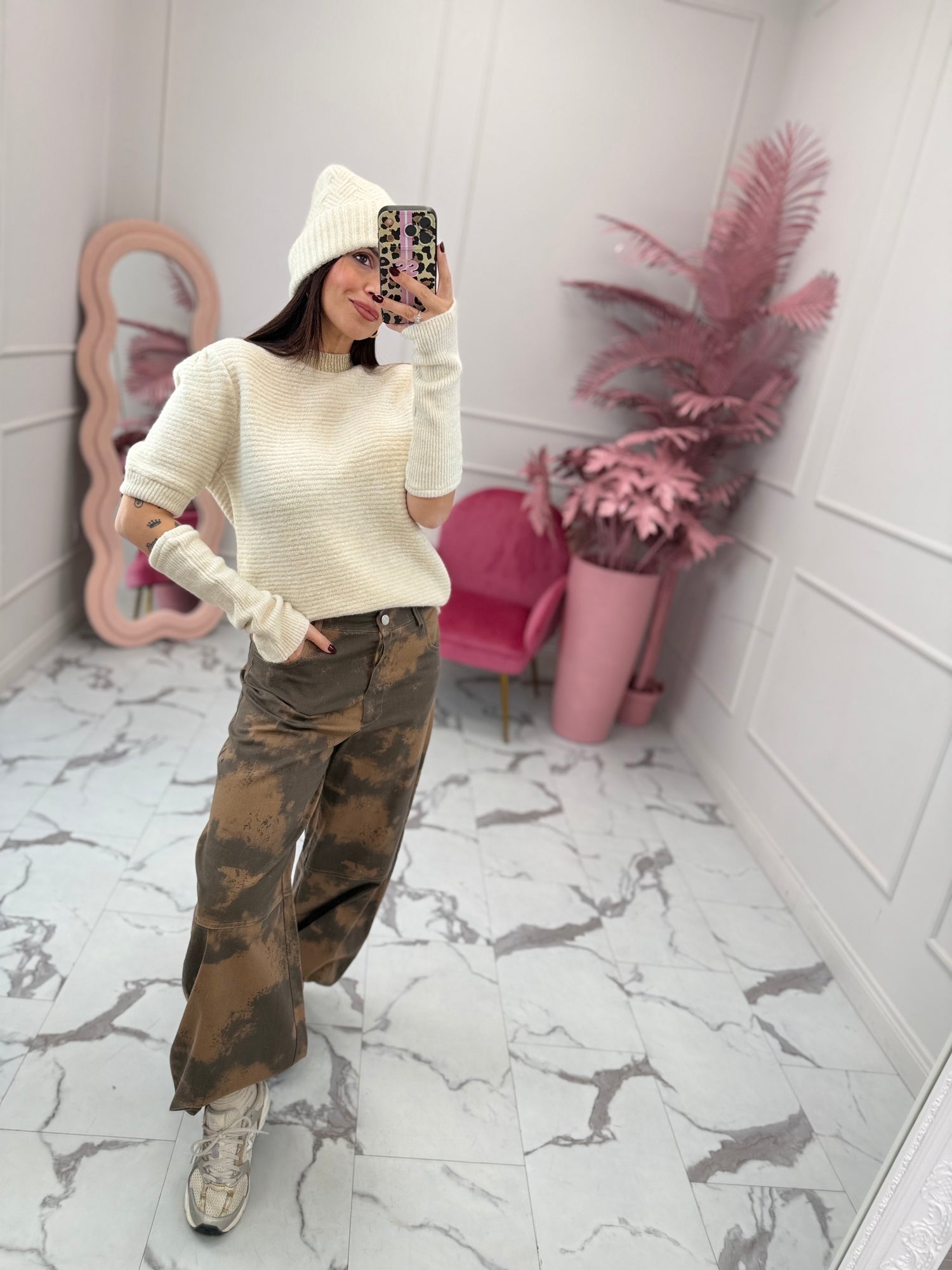 Maglioncino lurex con manicotti HAVE ONE