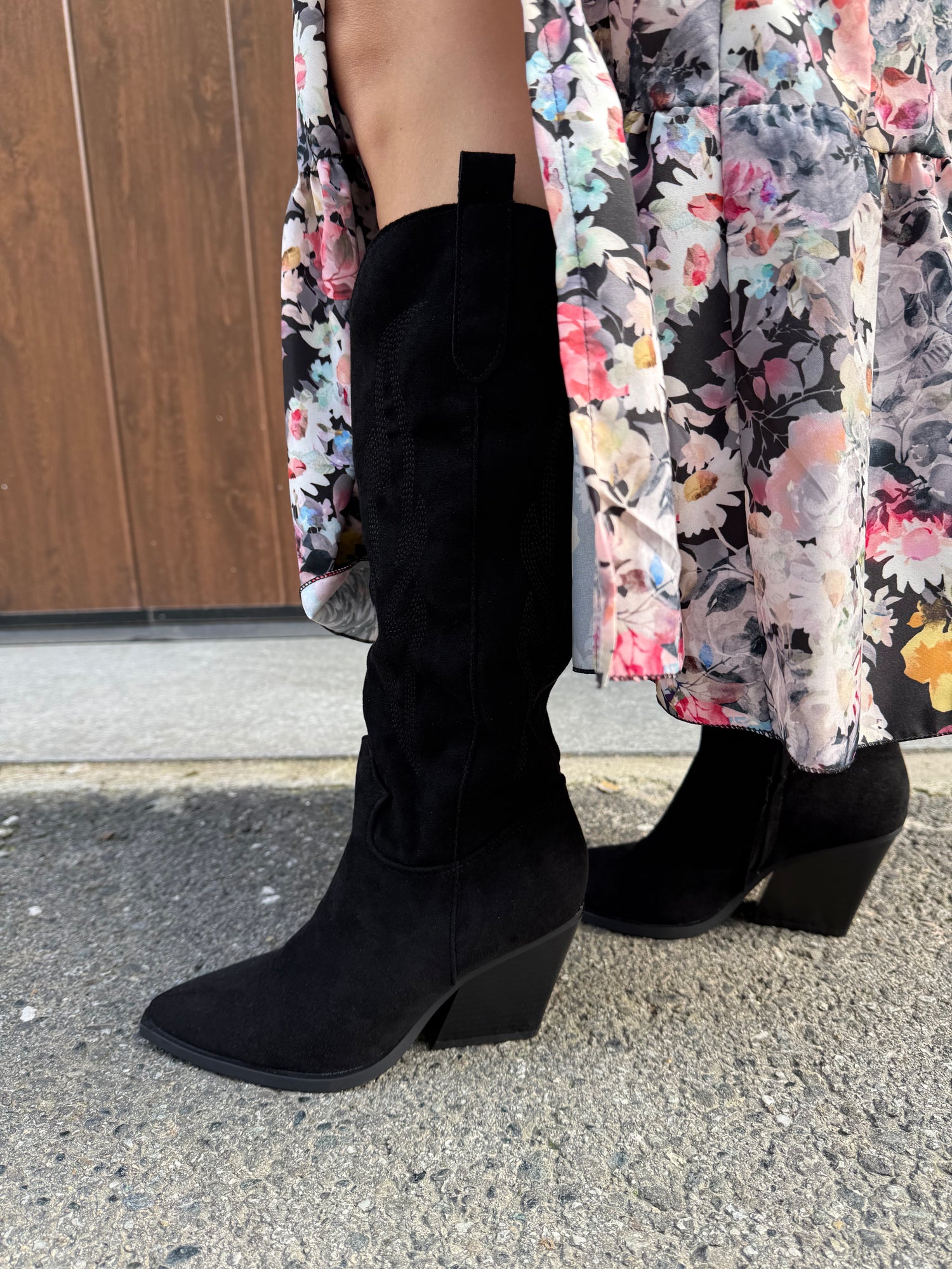 Texano in suede lavorato LIP