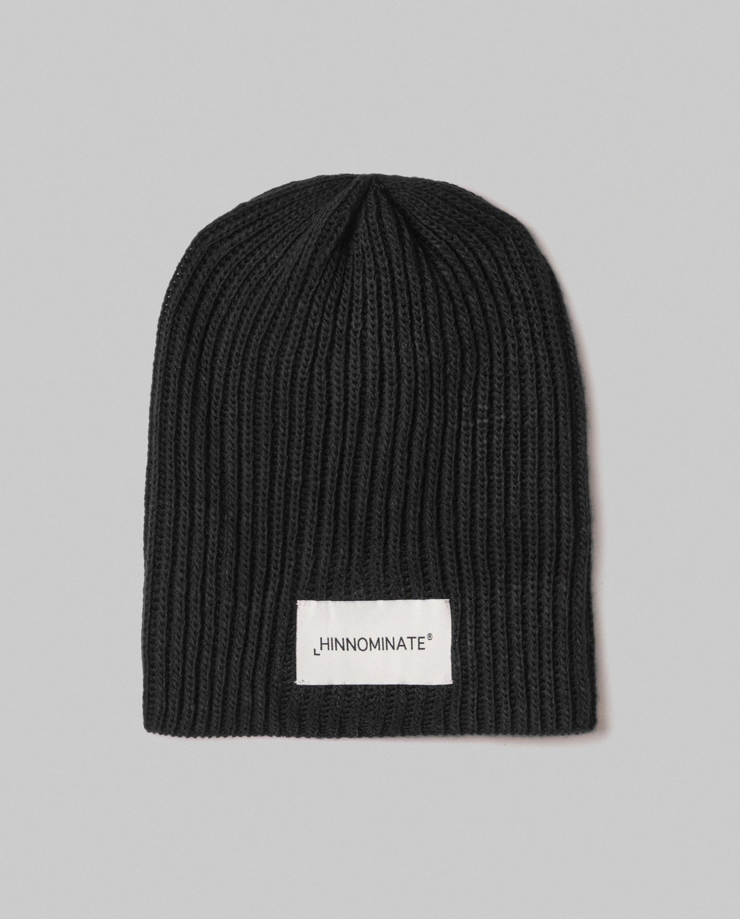 Berretto in costa con logo HINNOMINATE