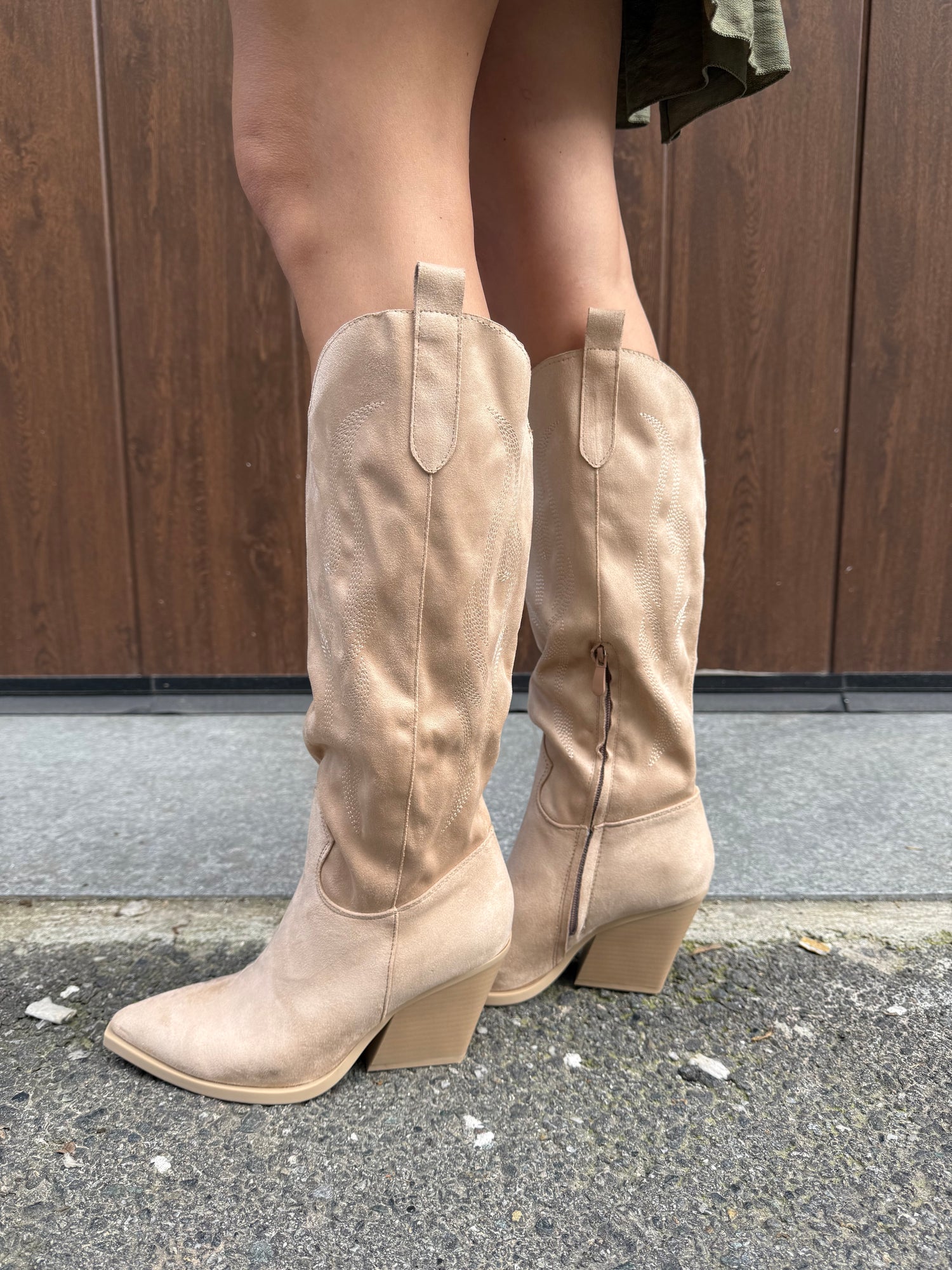Texano in suede lavorato LIP