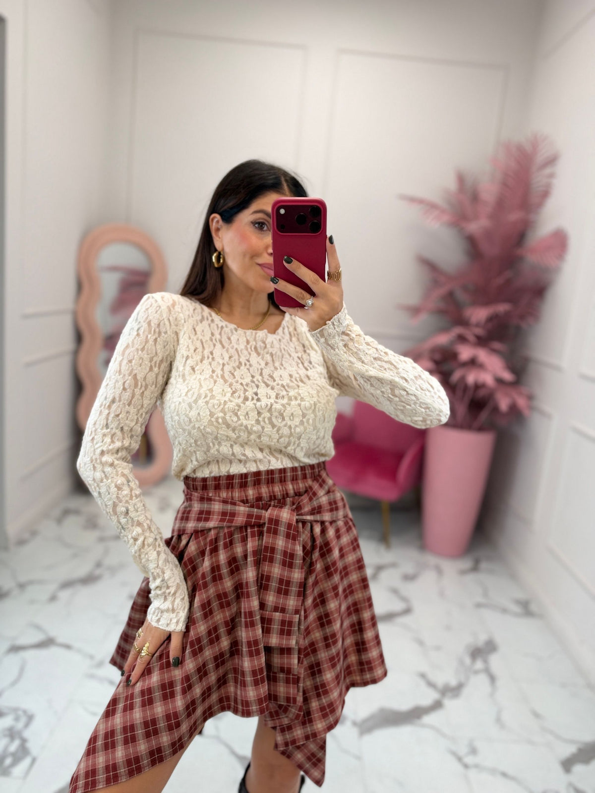 Maglia manica lunga pizzo HAVEONE