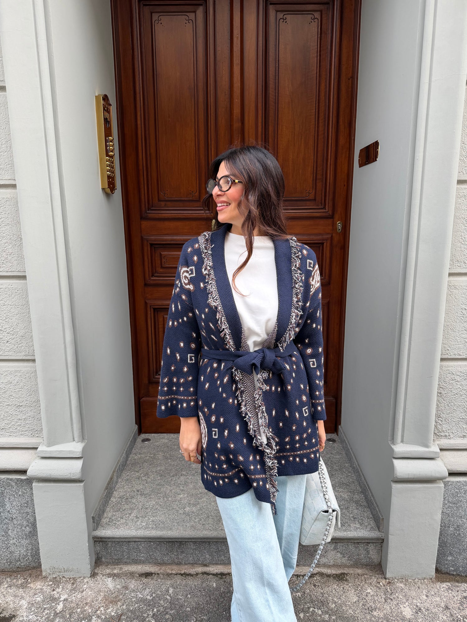 Cardigan “bandana” LIP