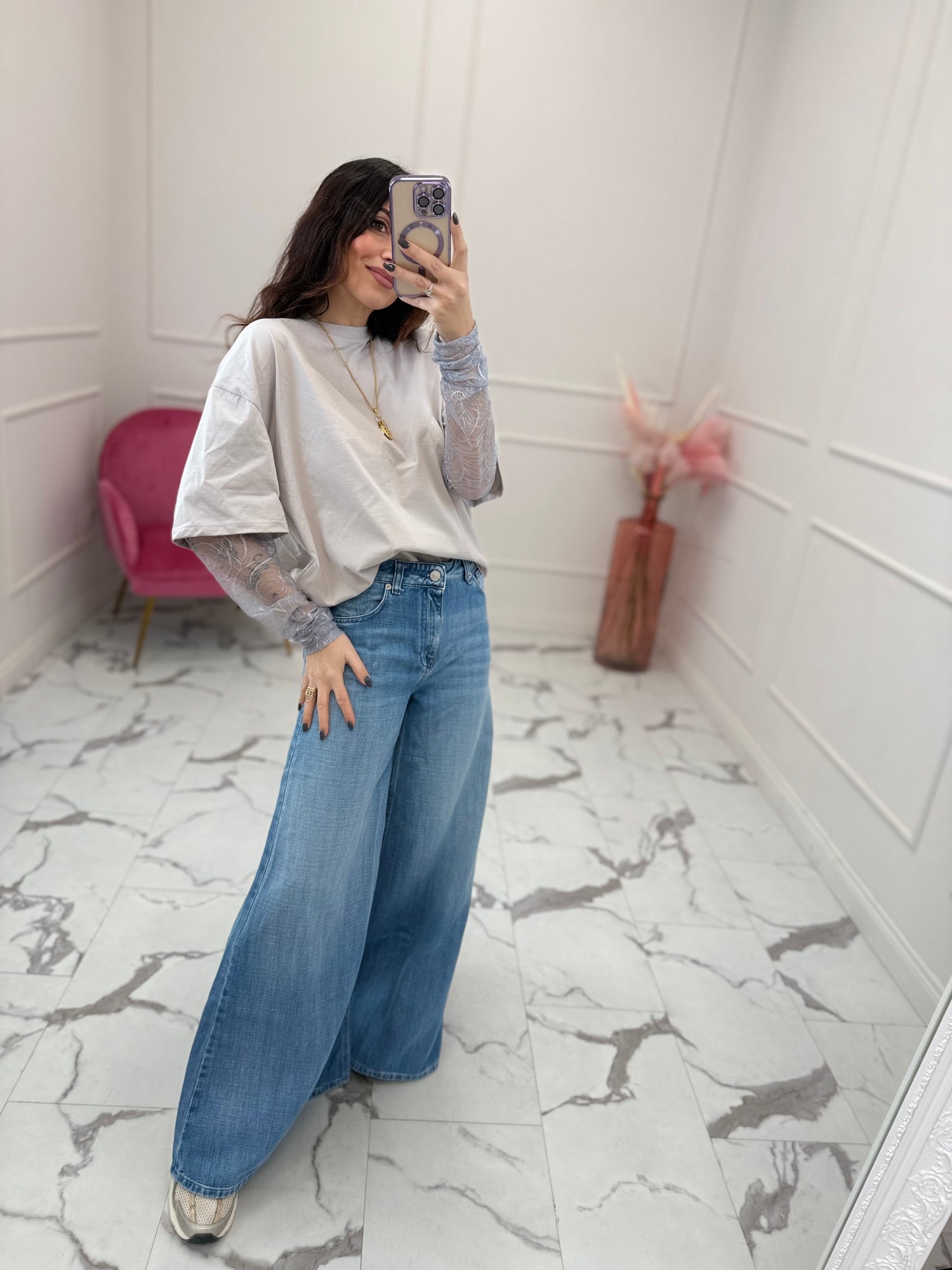 Jeans palazzo “Lucy” VICOLO