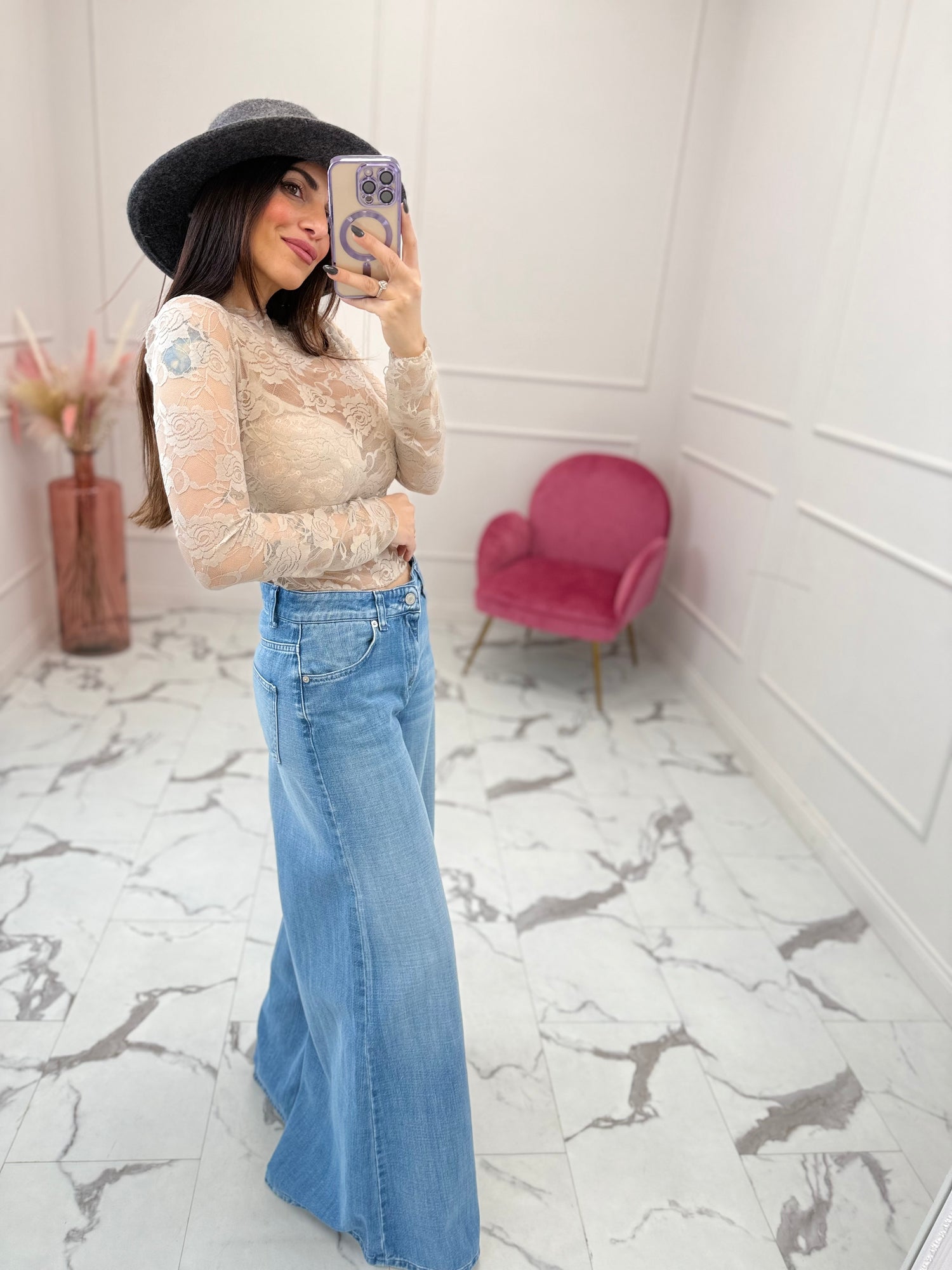 Jeans palazzo “Lucy” VICOLO