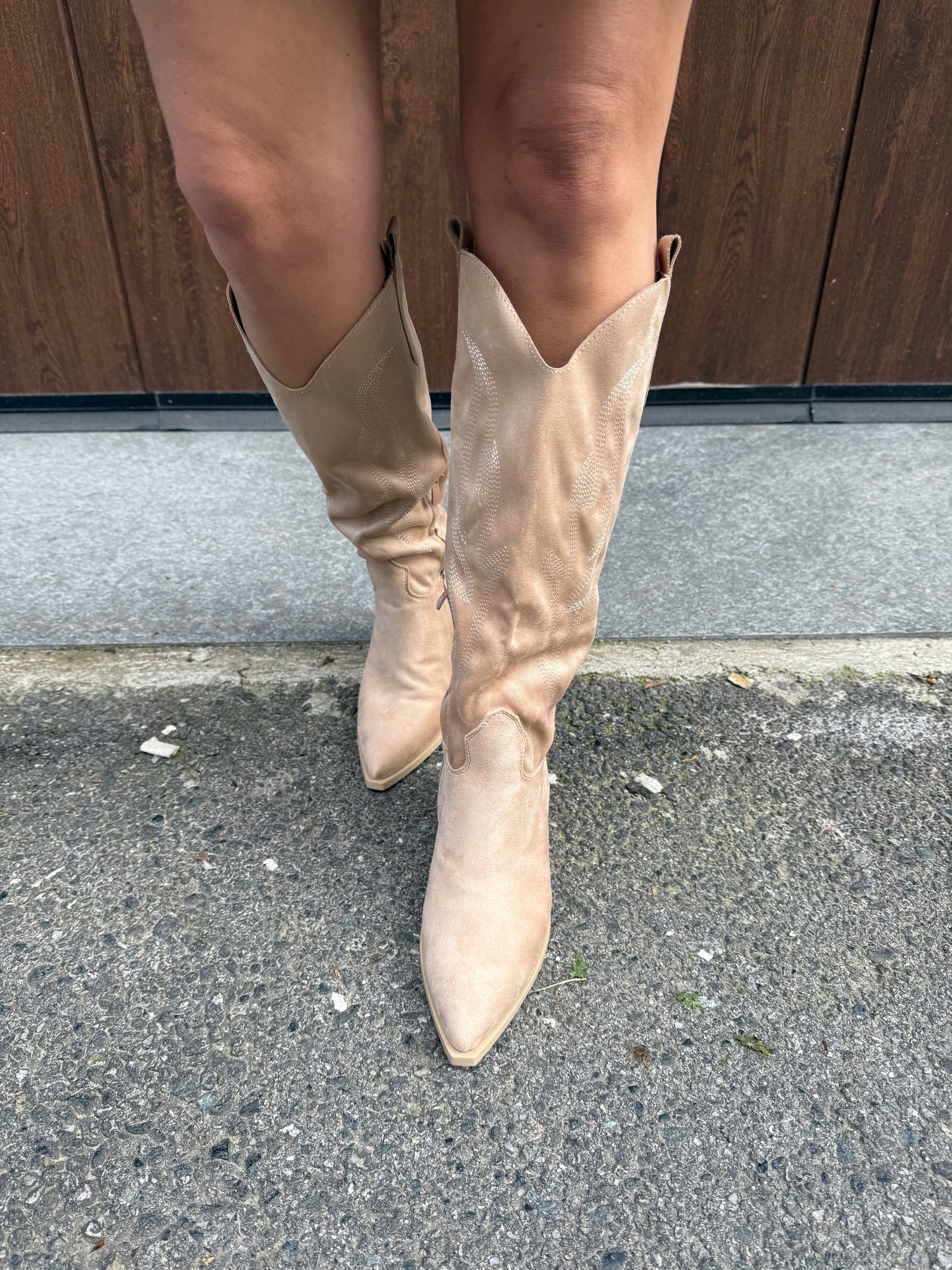 Texano in suede lavorato LIP