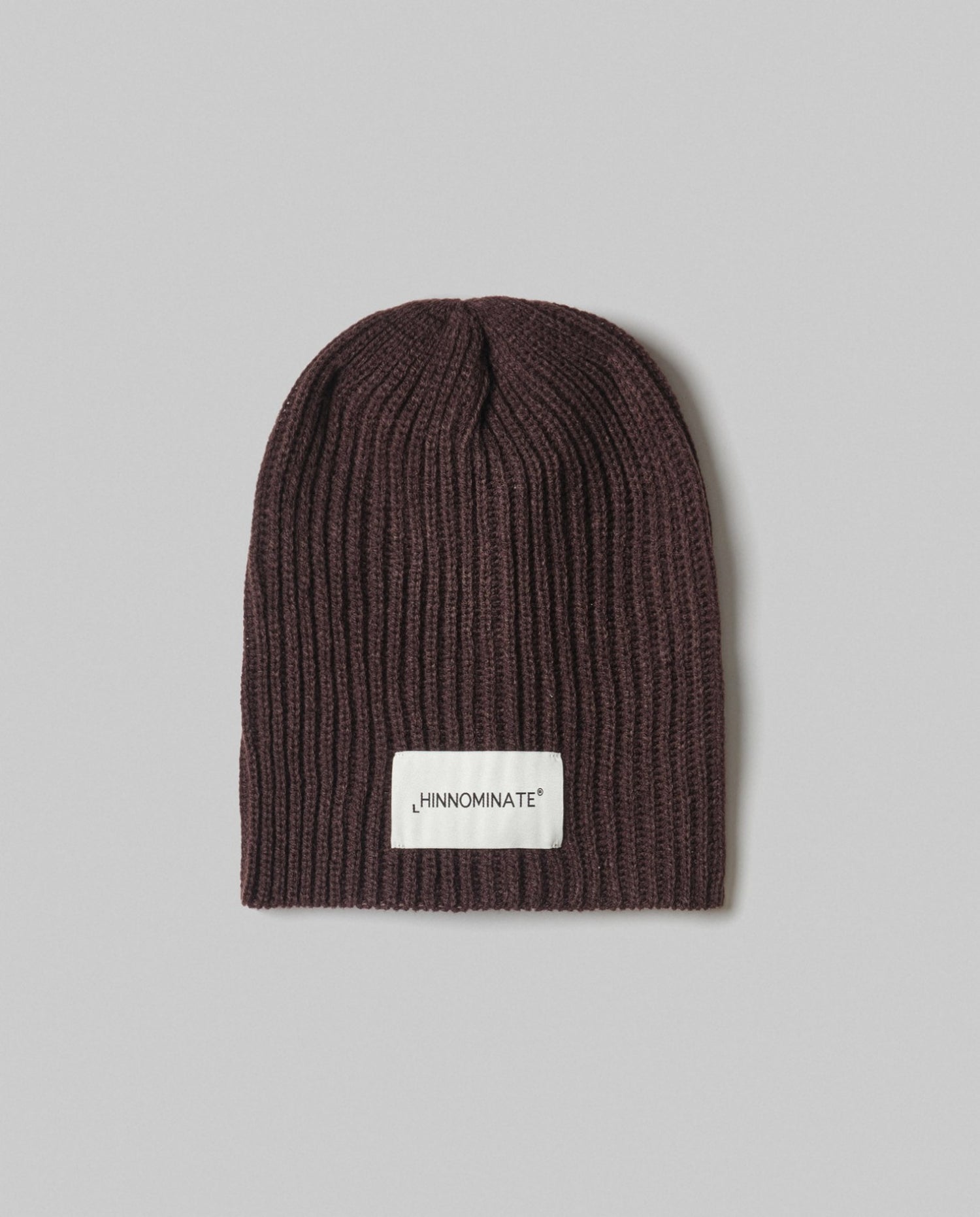 Berretto in costa con logo HINNOMINATE