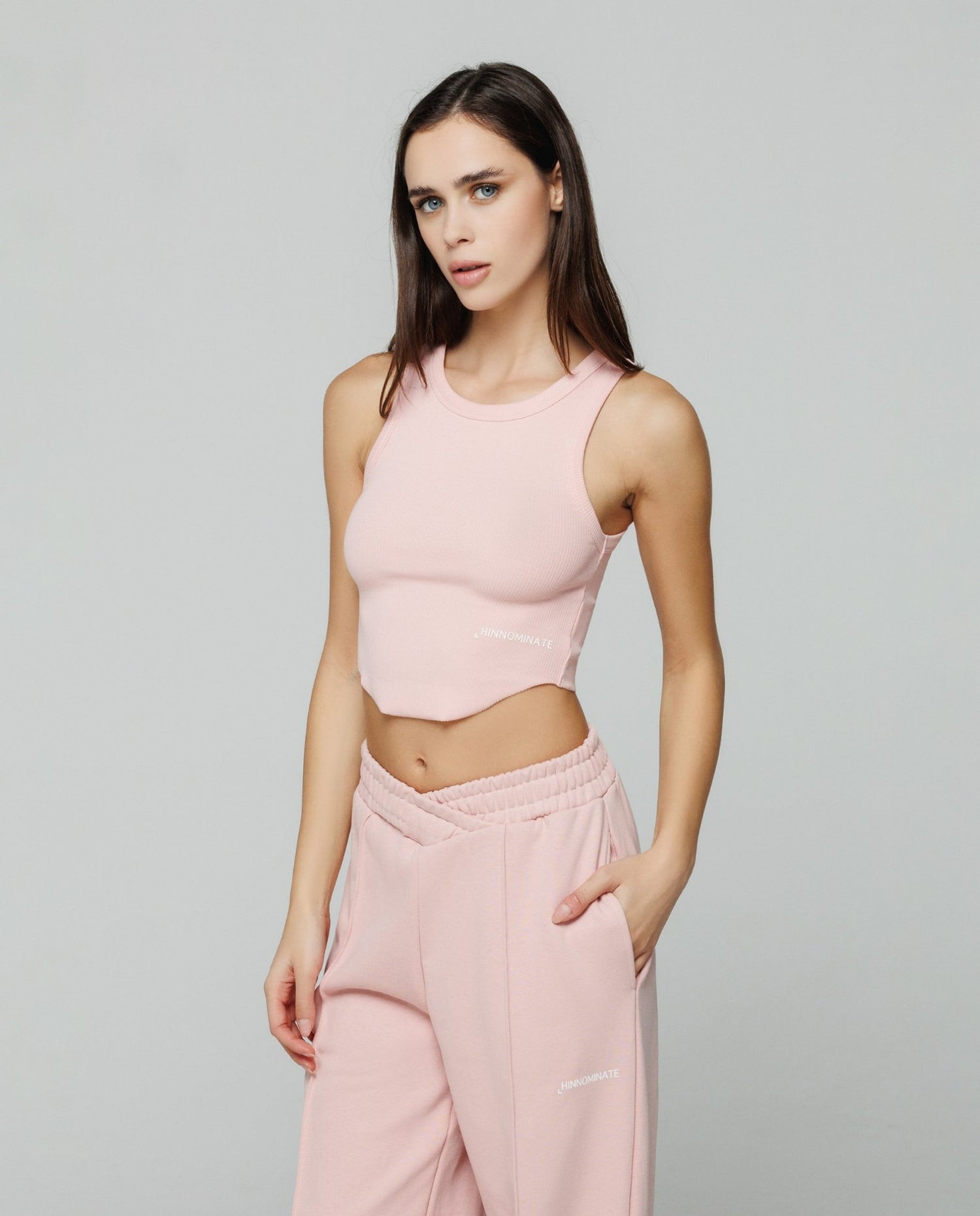 Crop top in costina HINNOMINATE