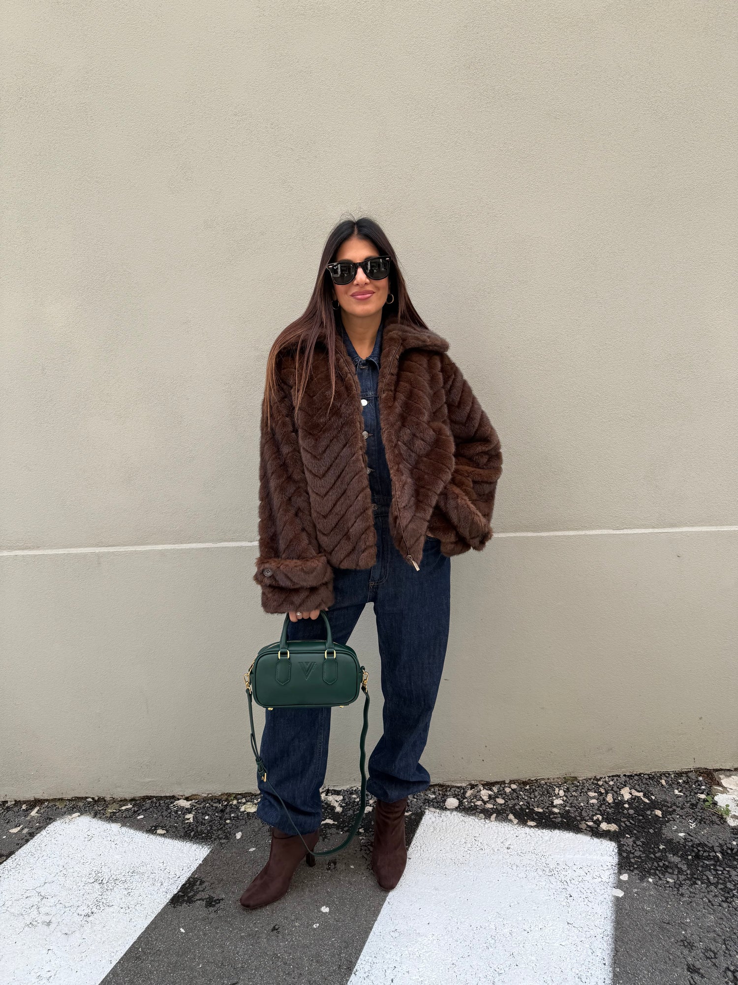 Pelliccia con zip VICOLO