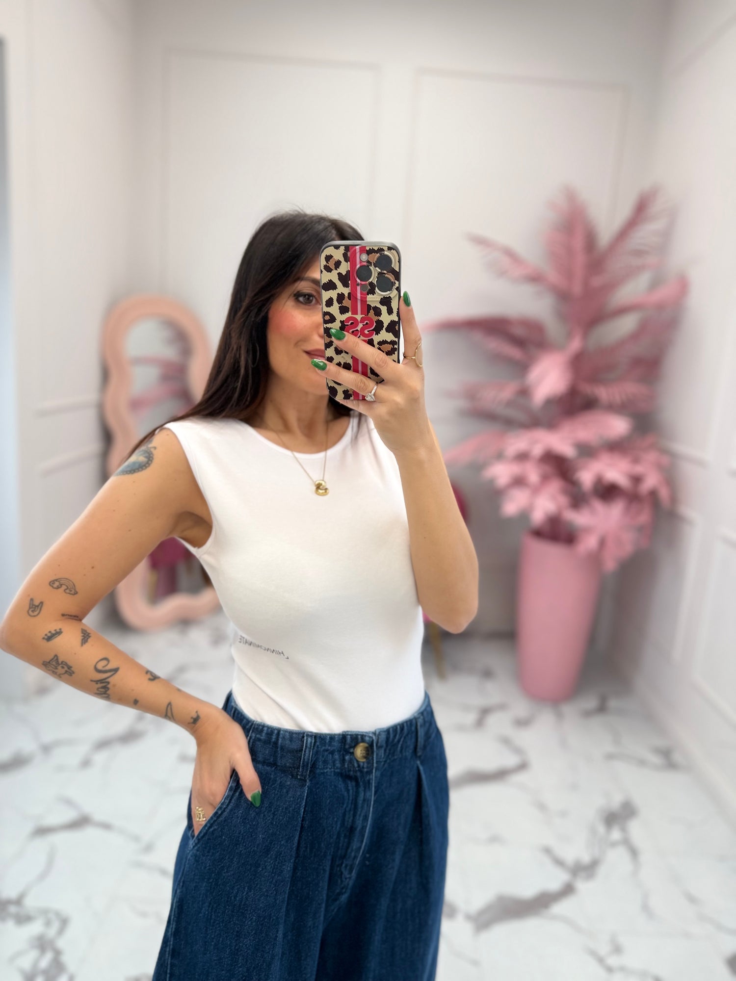 Body smanicato con ampio scollo HINNOMINATE