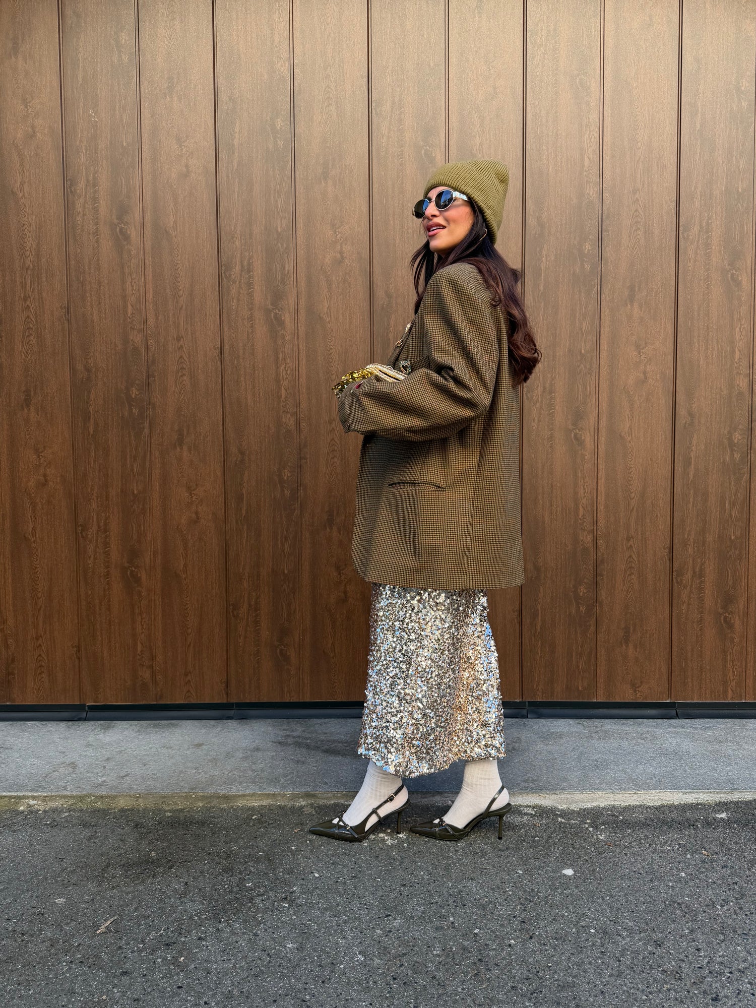 Gonna longuette paillettes “Luce” LIP