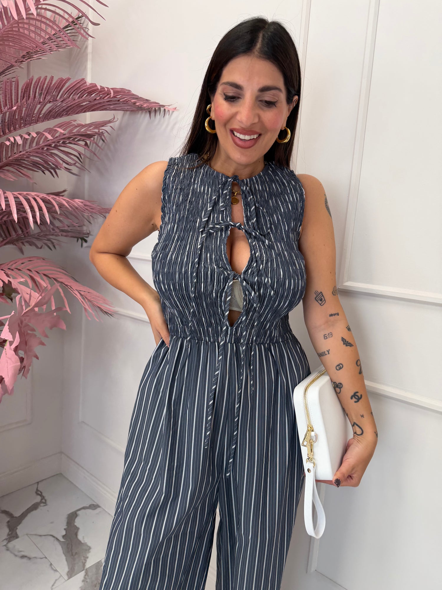 Tuta righe GLAMOROUS