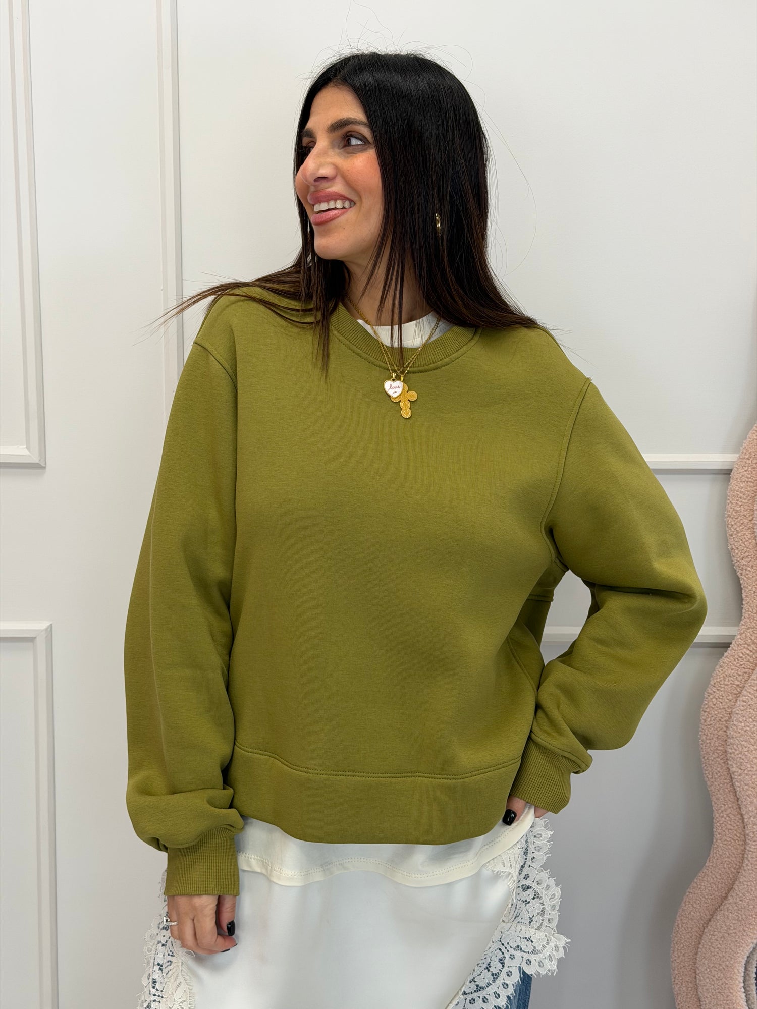 Felpa girocollo “Colours” LUMINA