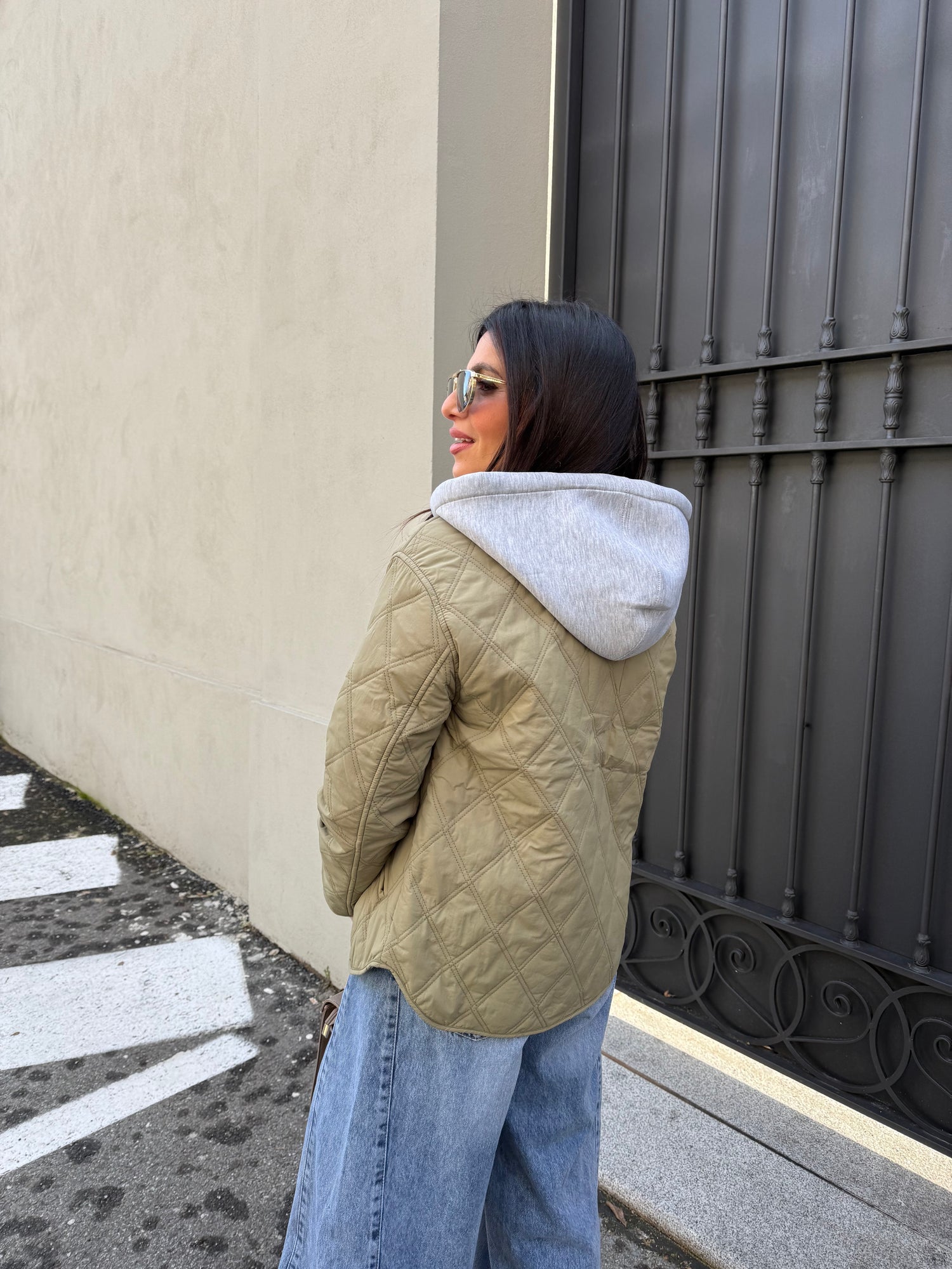 Giacca trapuntata con cappuccio “Risso” ONLY