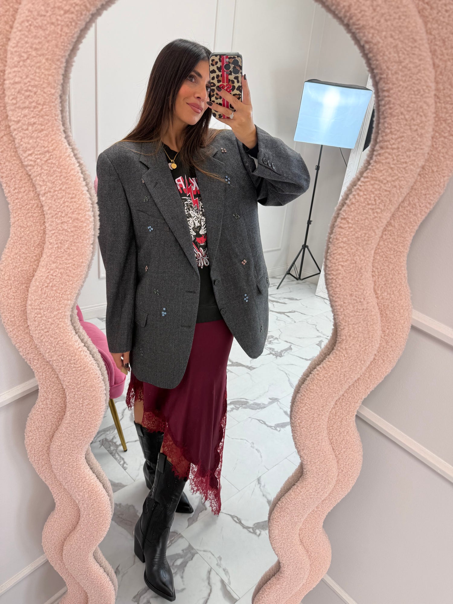 Gonna asimmetrica “Lace” Lumina